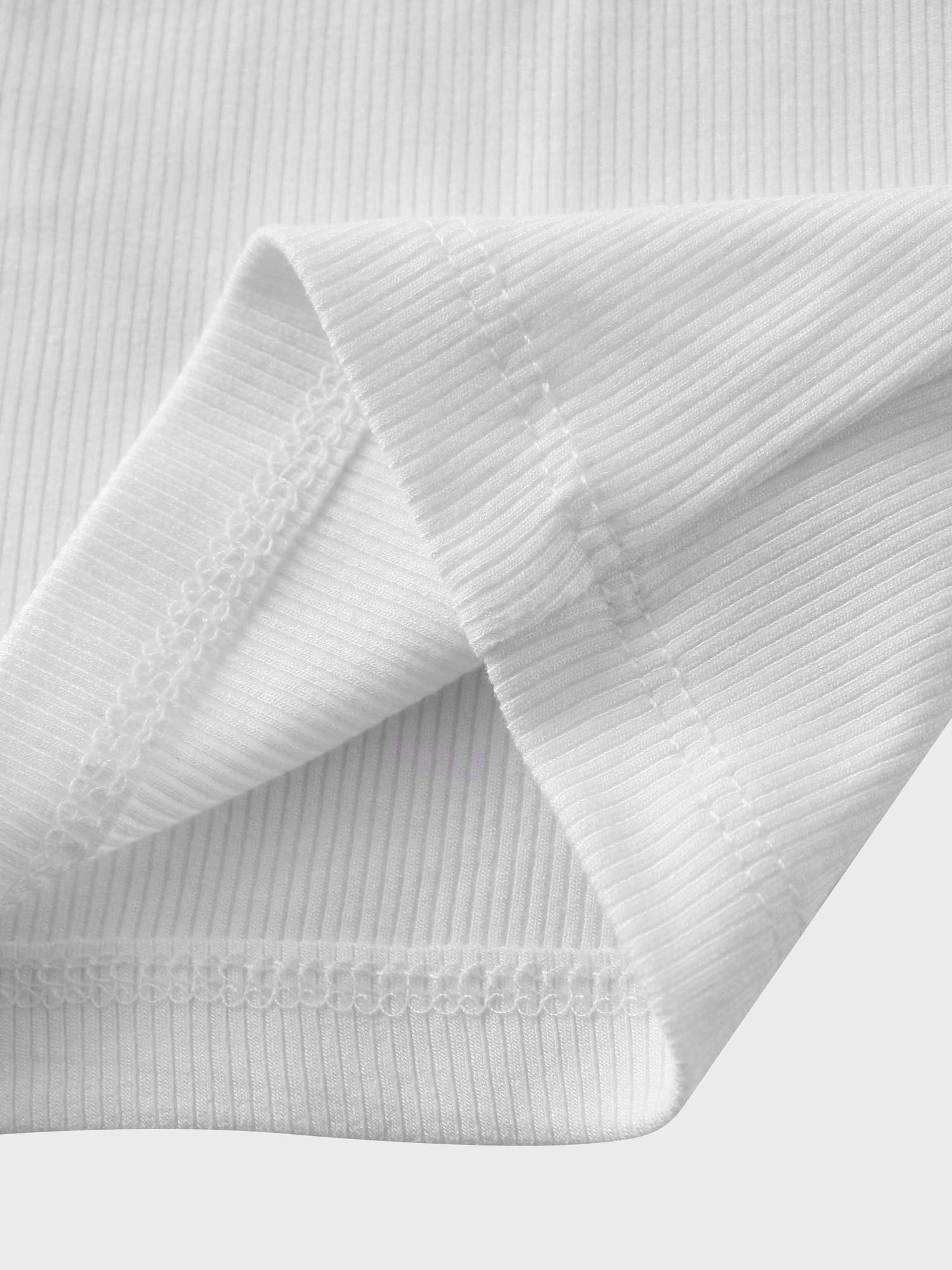 Ribbed Crop Bow Cardigan-White