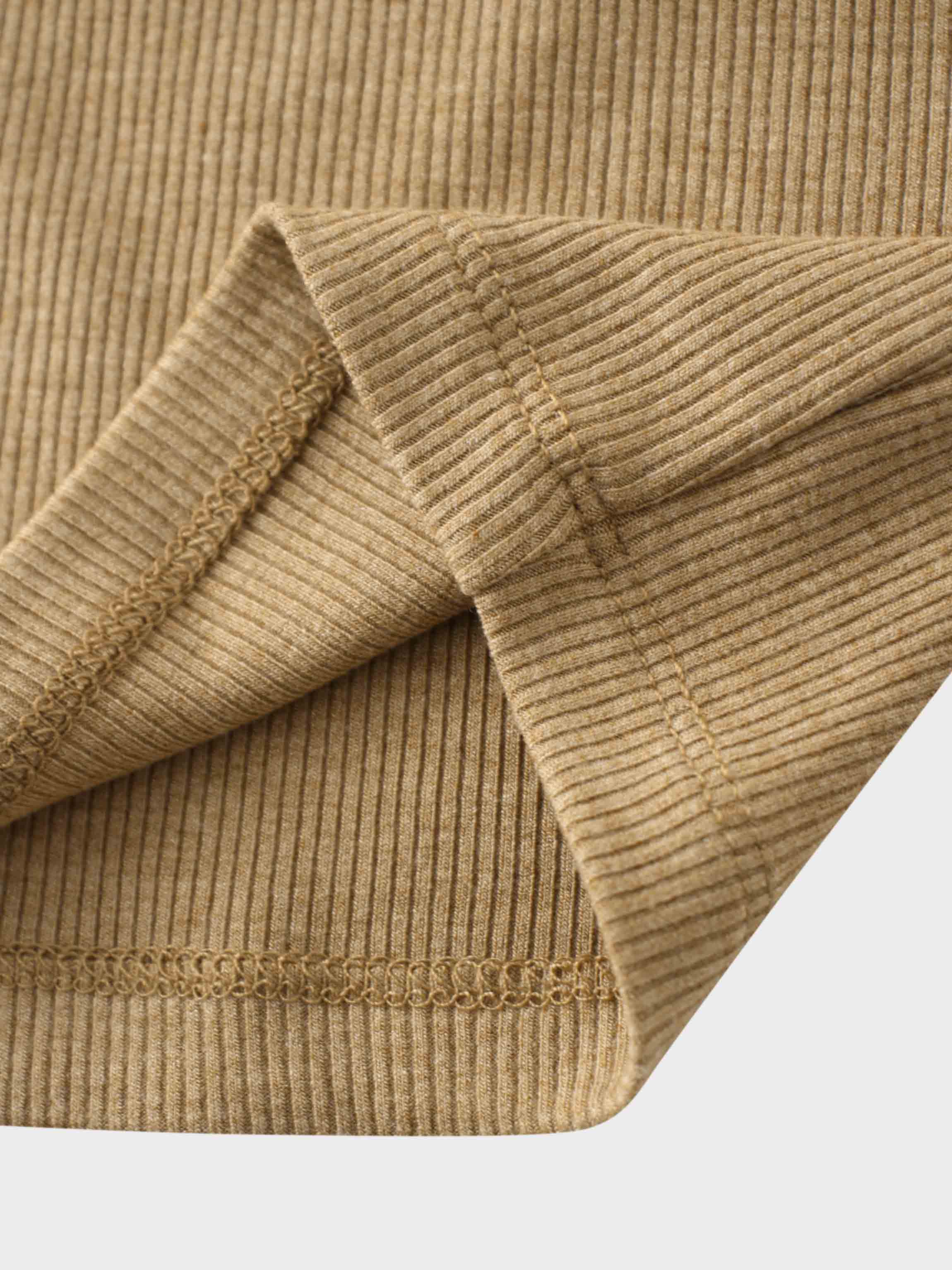 Ribbed Crop Bow Cardigan-Heathered Oatmeal