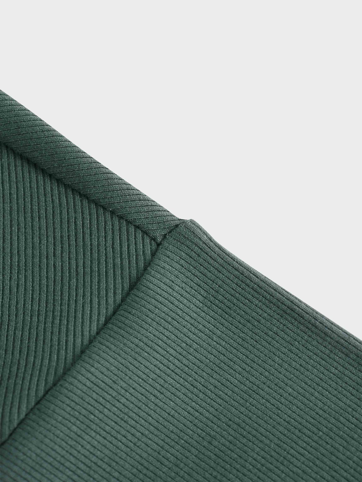 CREW RIBBED DOLMAN-EMERALD GREEN