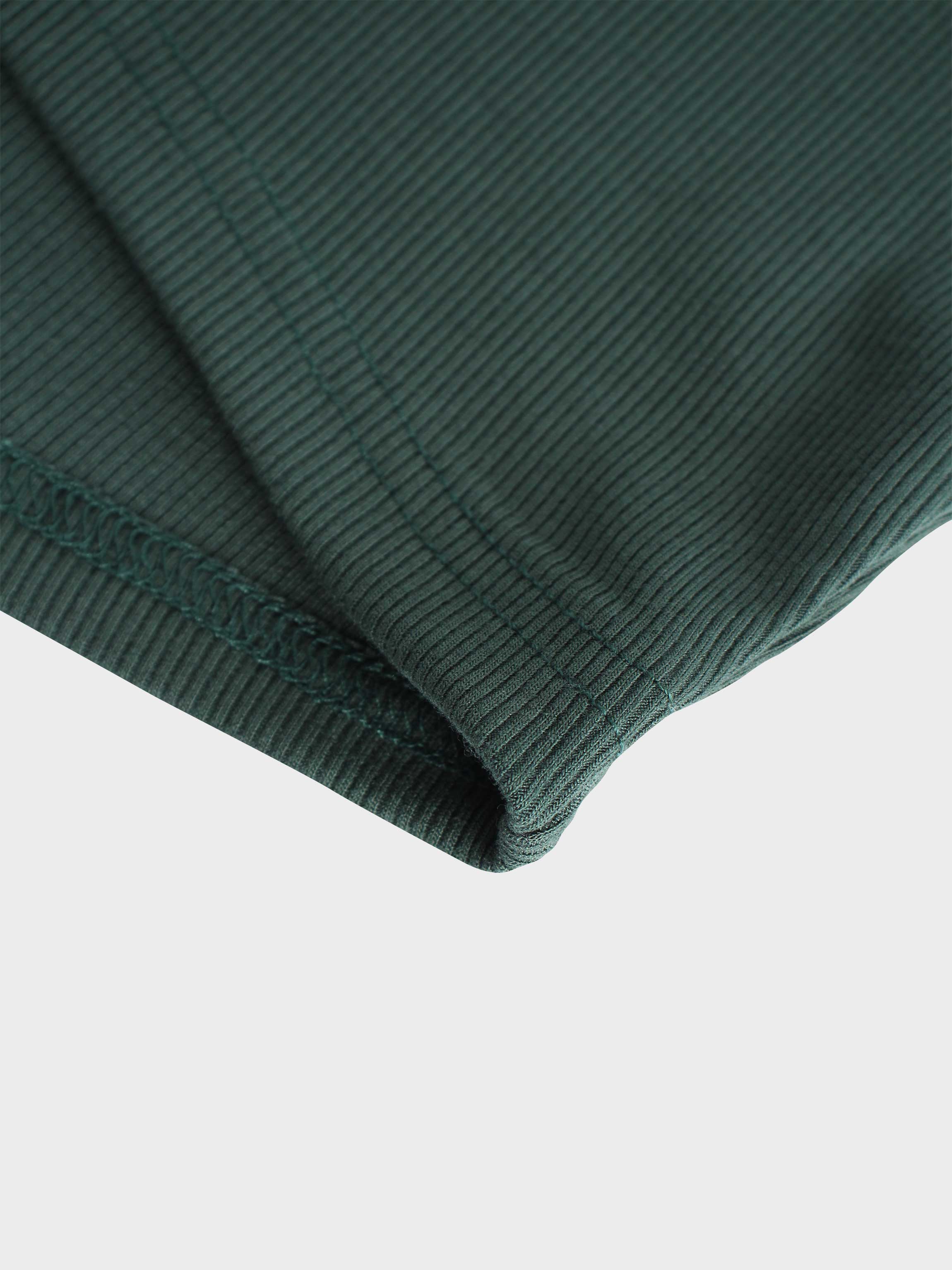CREW RIBBED DOLMAN-EMERALD GREEN