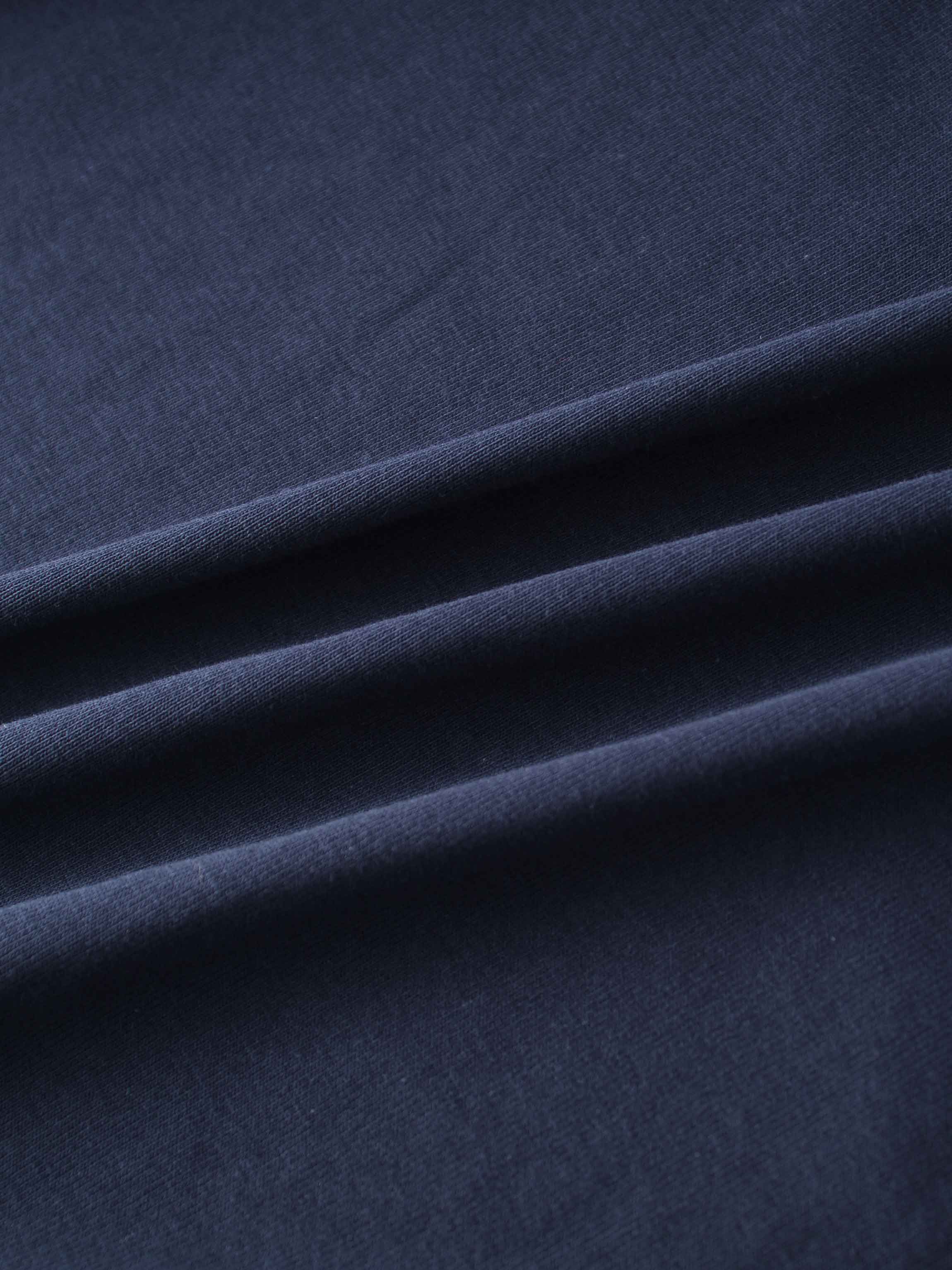 Basic T-Shirt Cropped Cardigan-Navy
