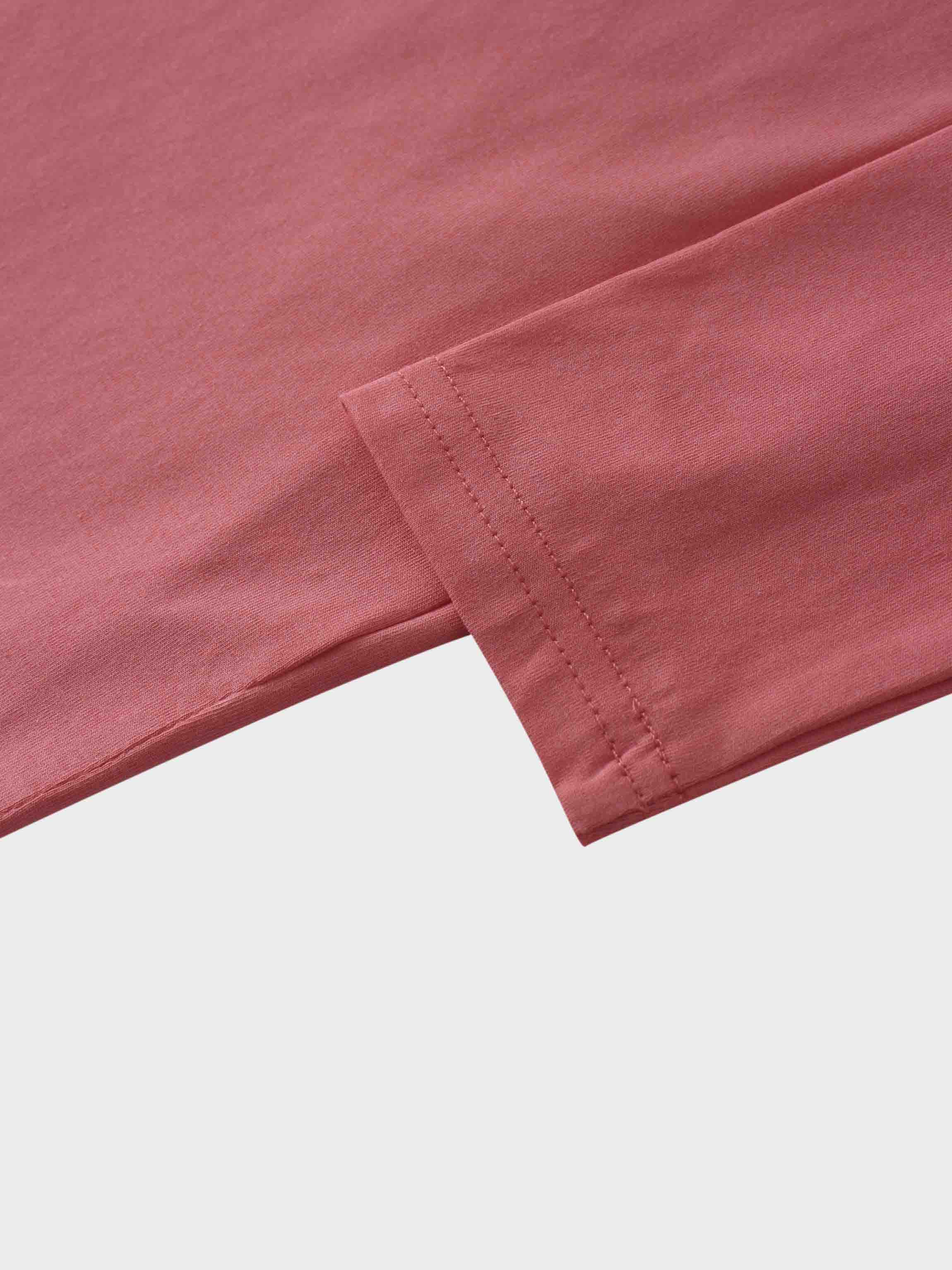 Crown Embossed T-Shirt-Coral