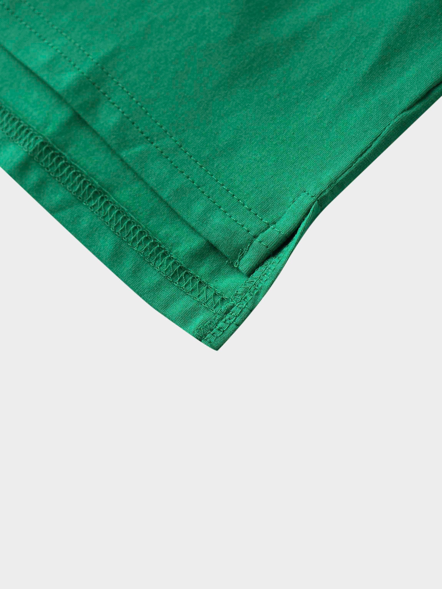 Crown Embossed T-Shirt-Kelly Green