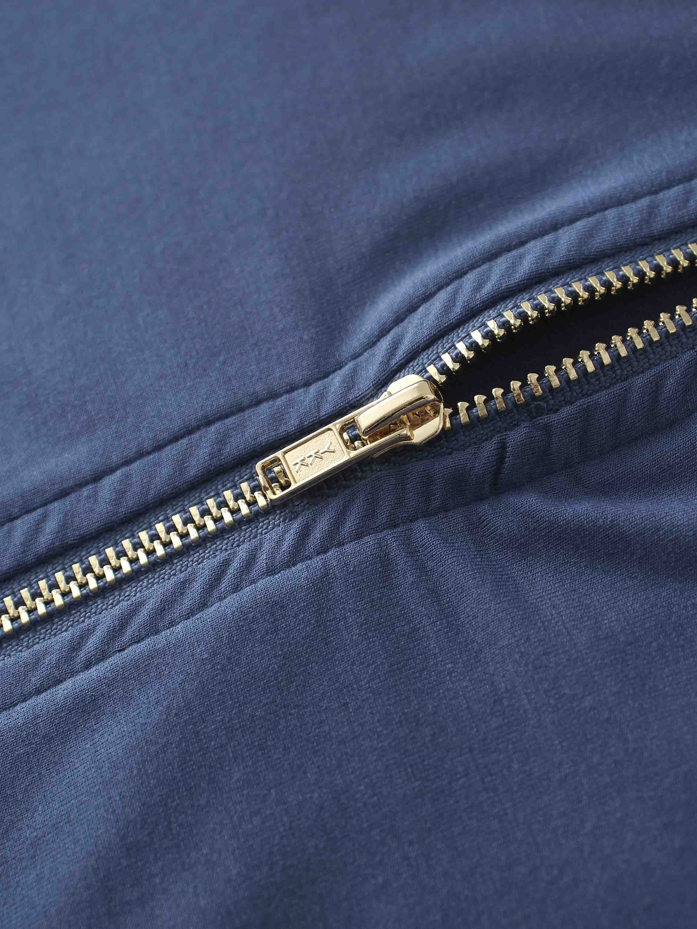 Modal Zip Up Bomber-Blue