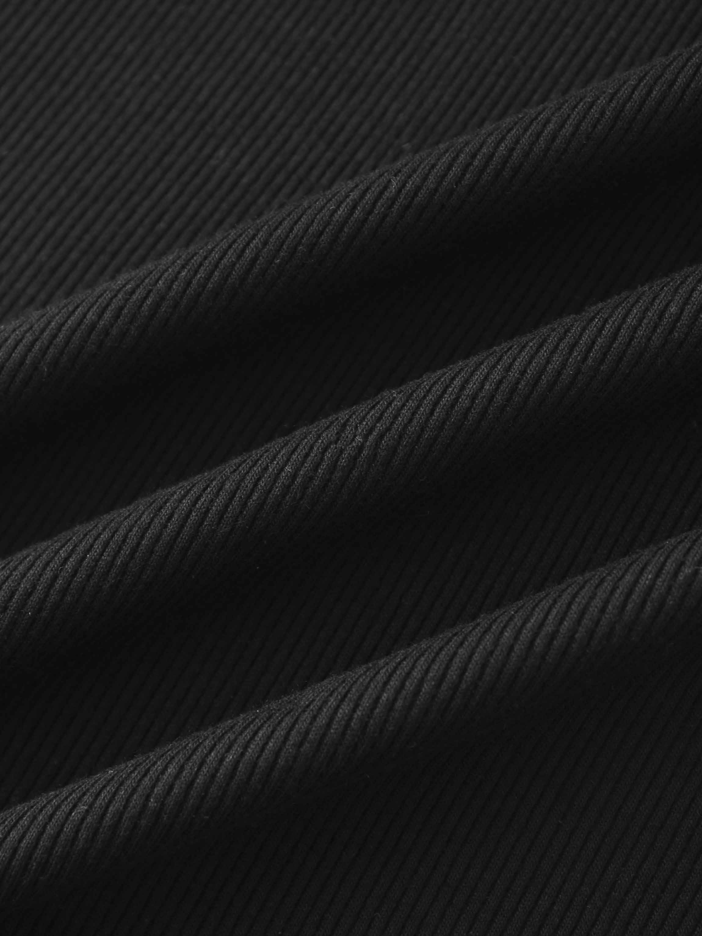 Ribbed Sleeveless Maxi Dress-Black