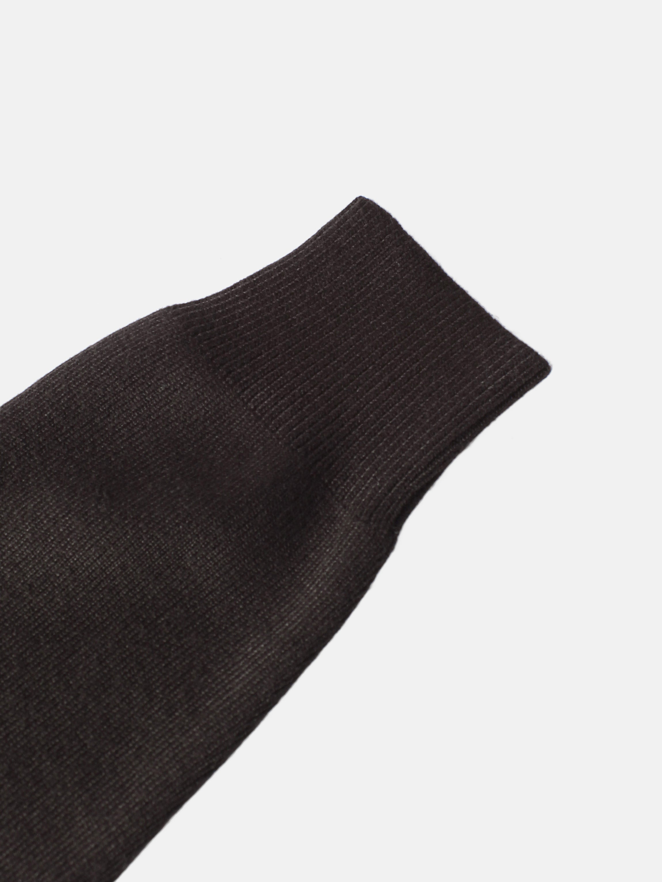 Thin Knit Center Cable Sweater - Chocolate Brown
