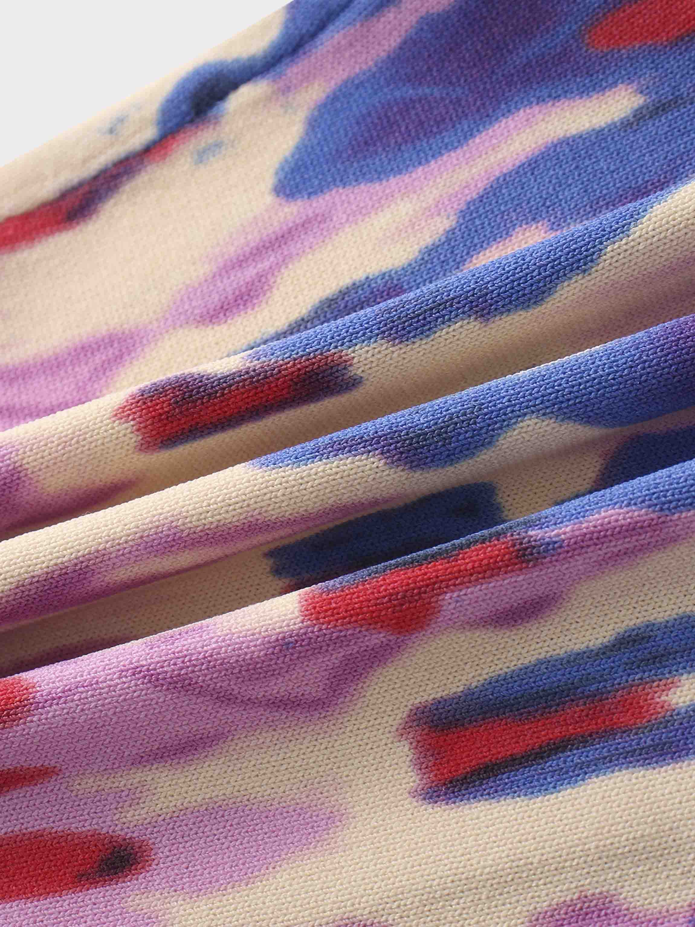 Buttoned Cardigan-Pink Watercolor