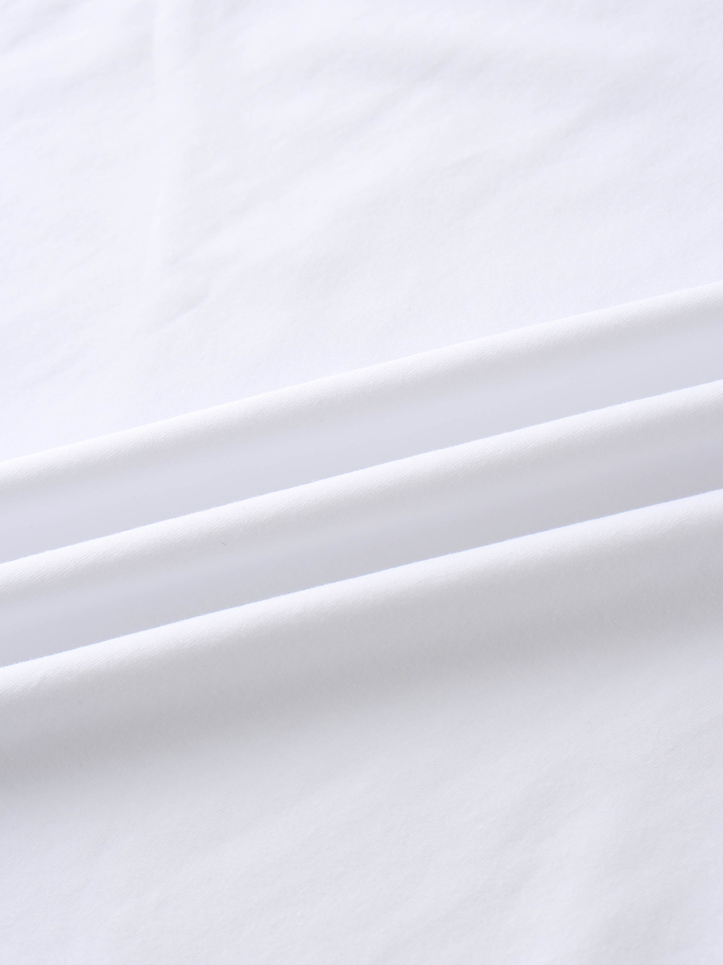 Oversized Rounded Hem T-Shirt-White