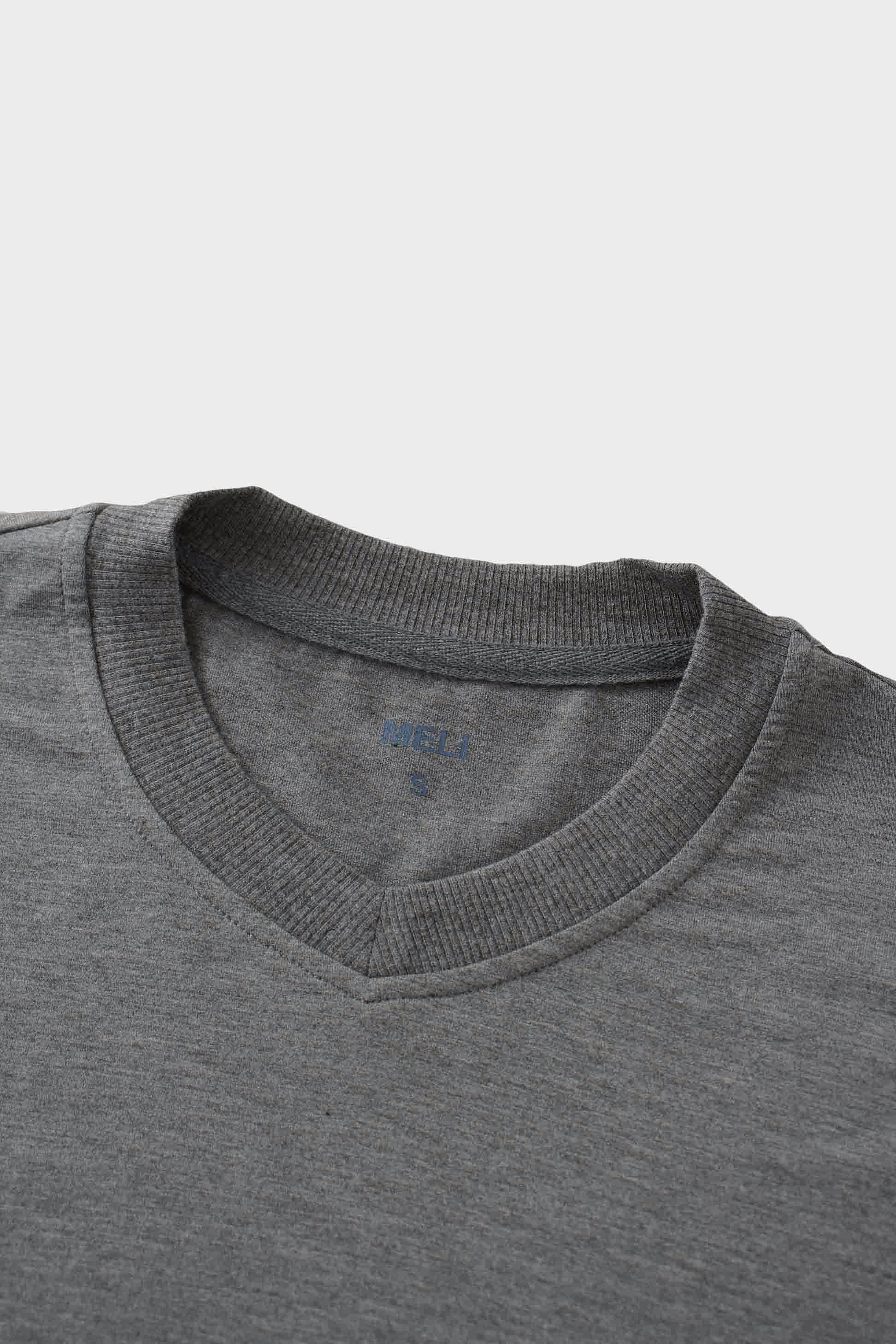 Cropped Tee-Grey