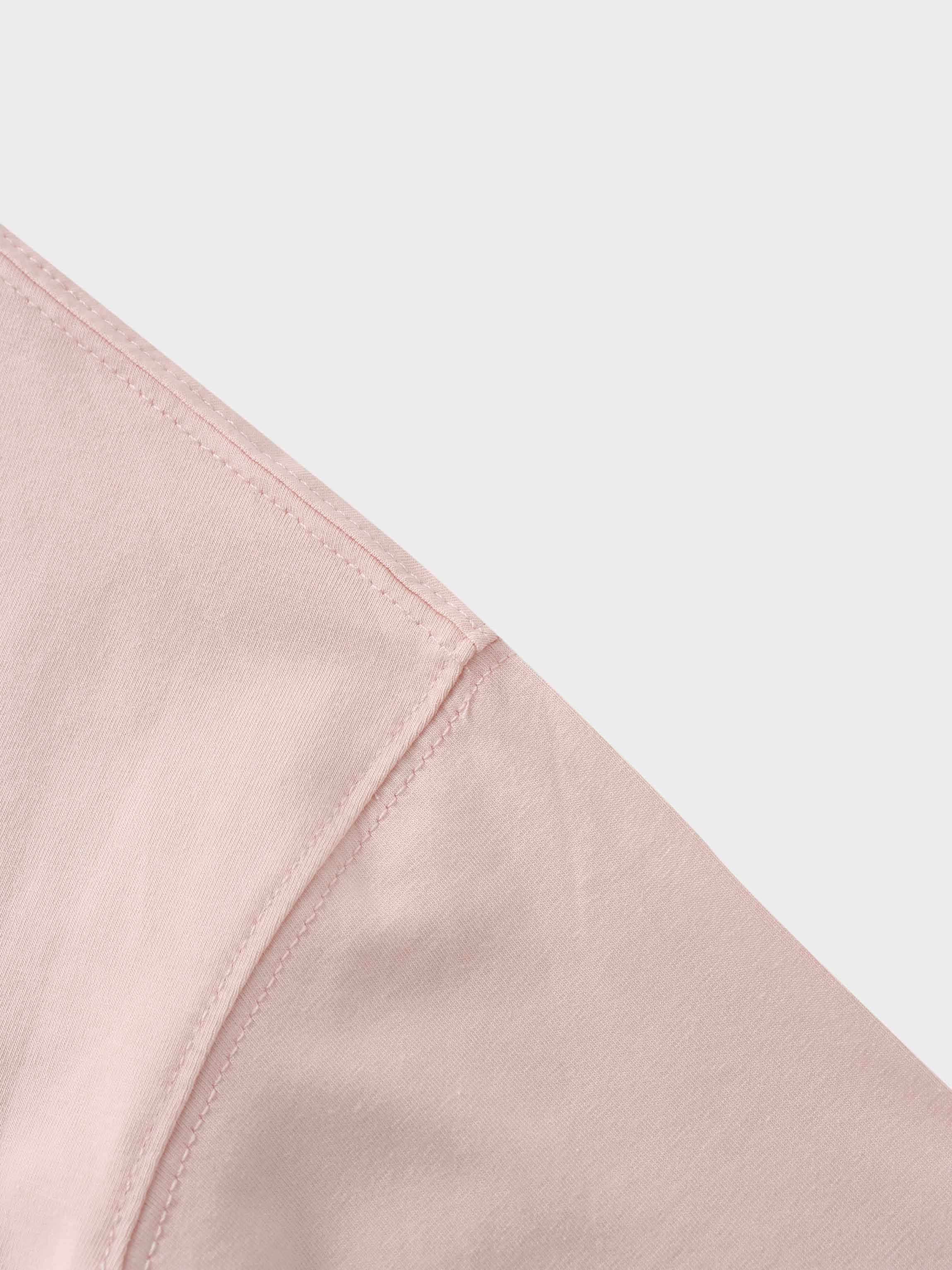 Oversized Rounded Hem T-Shirt-Perfect Pink