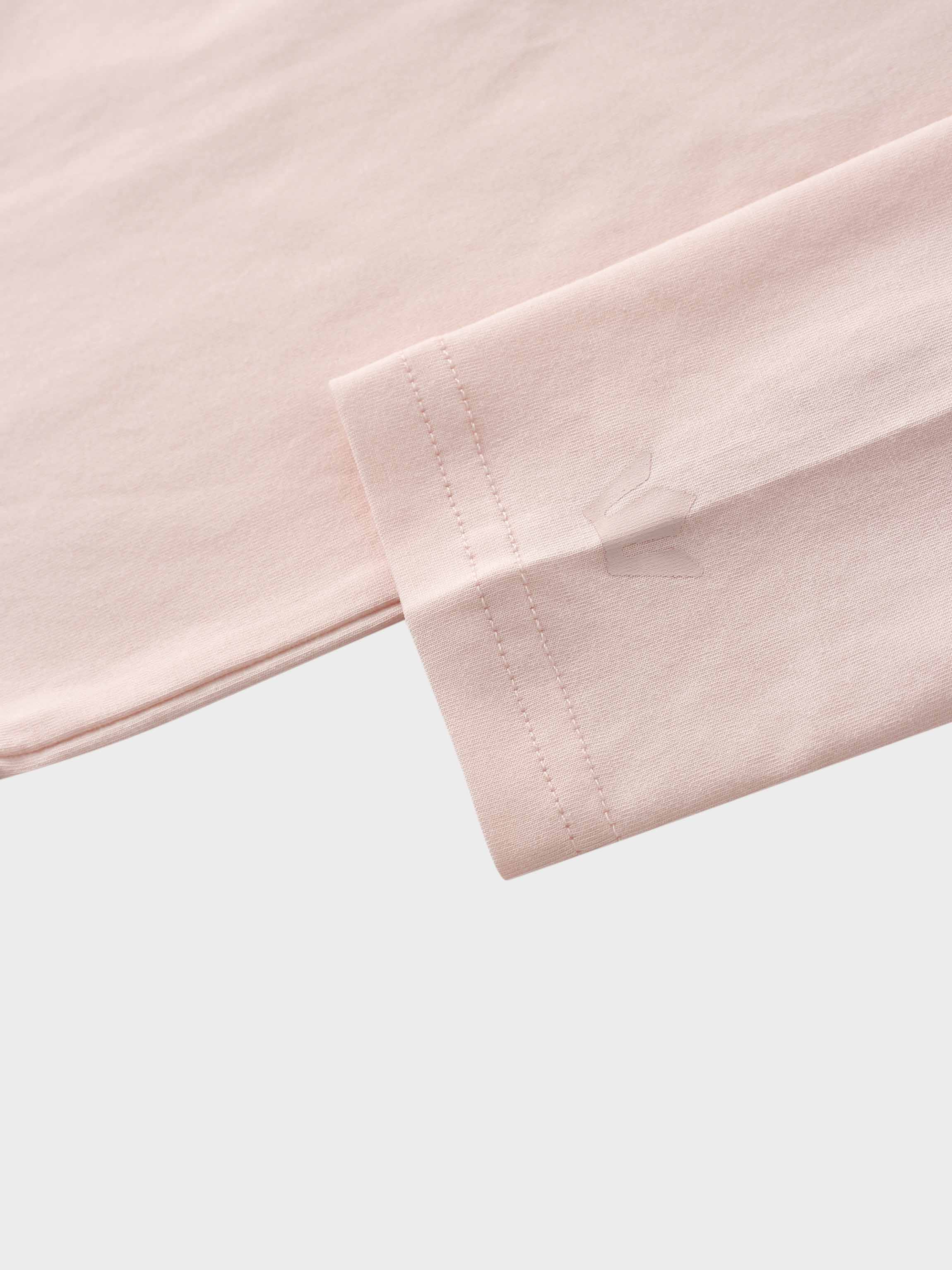 Oversized Rounded Hem T-Shirt-Perfect Pink