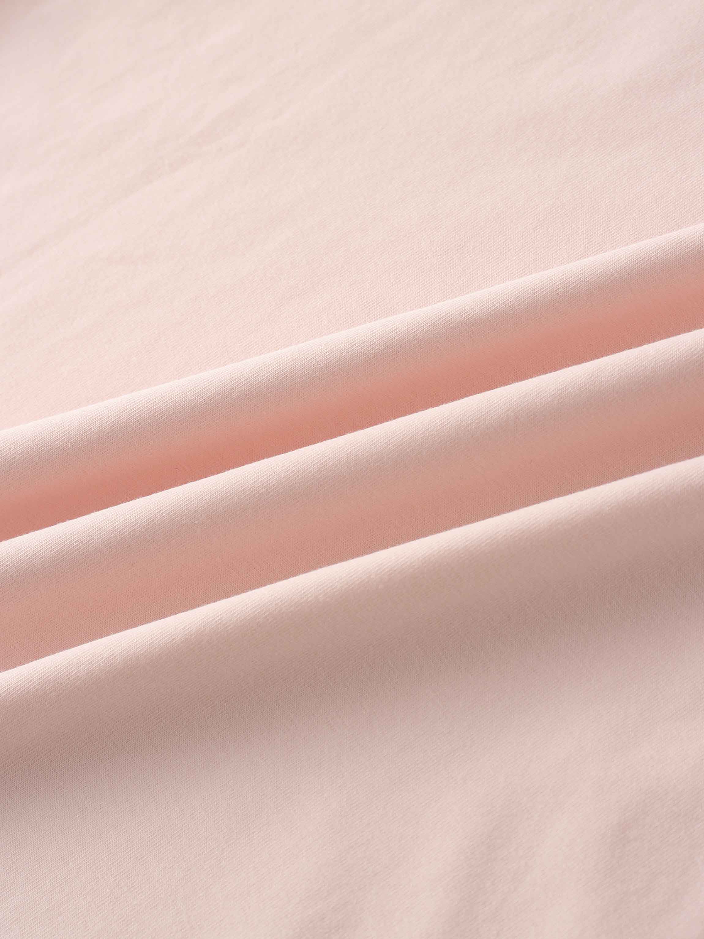 Oversized Rounded Hem T-Shirt-Perfect Pink