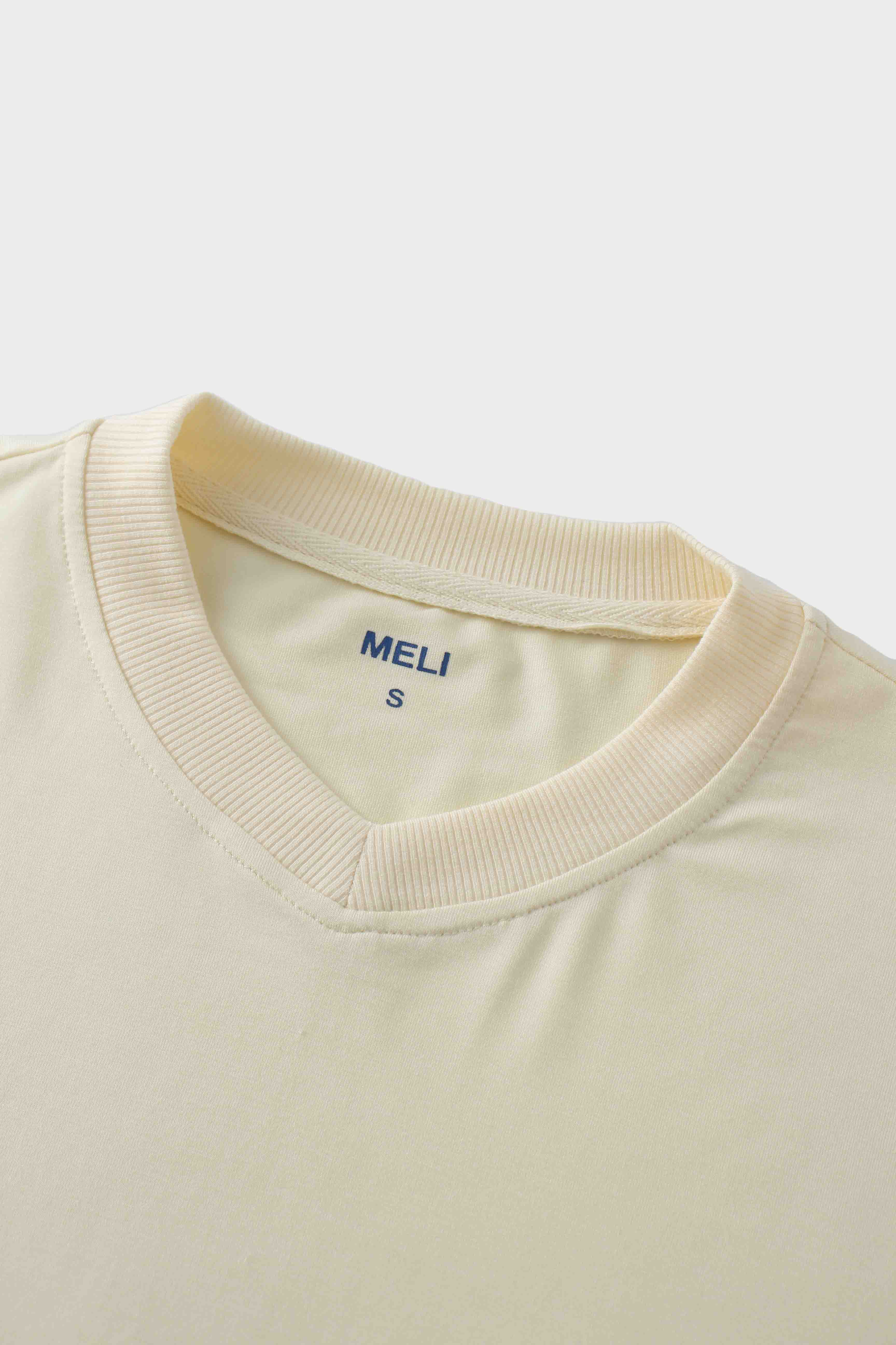 Cropped Tee-Ivory