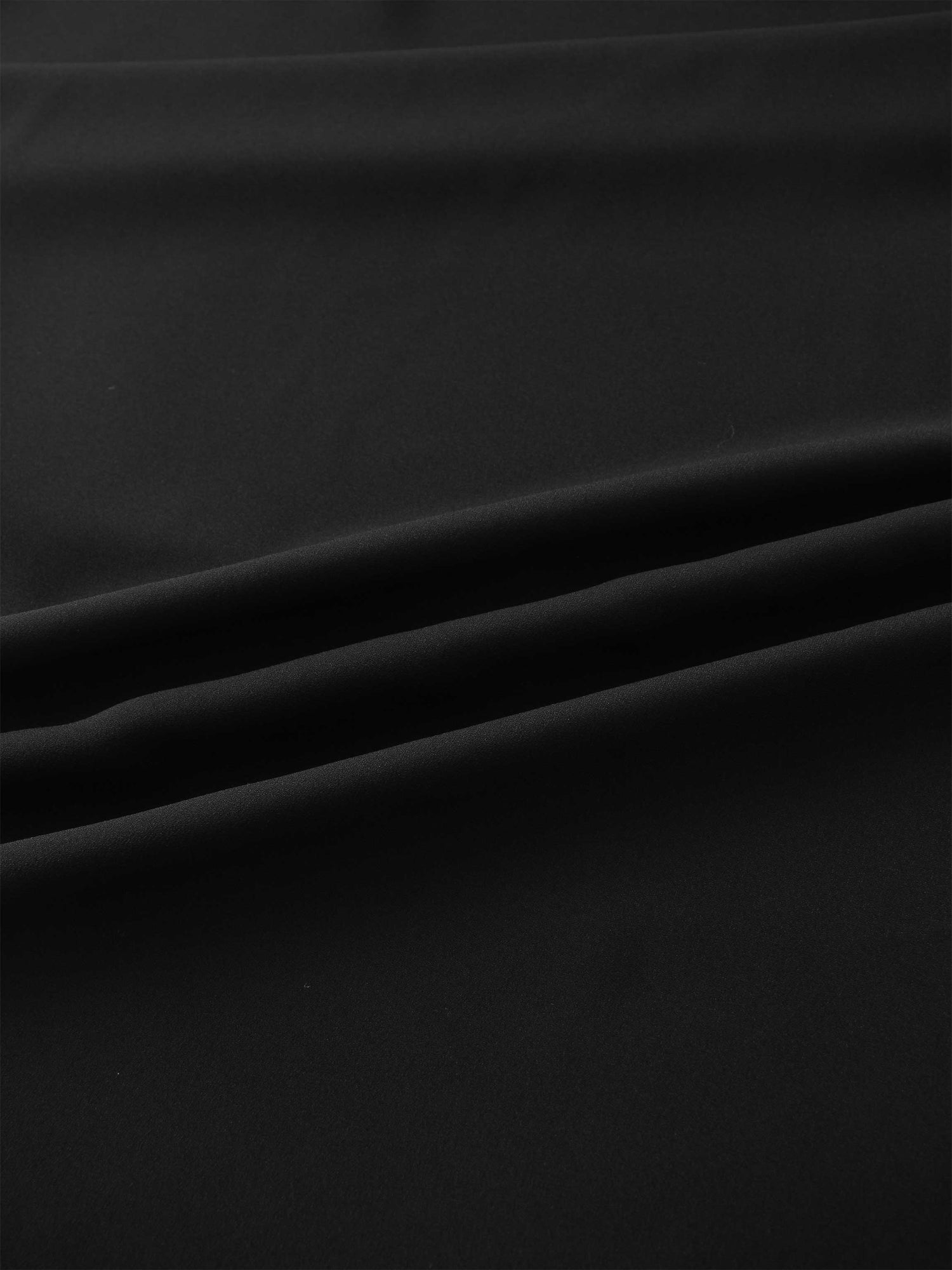 Crepe Slip Skirt-Black