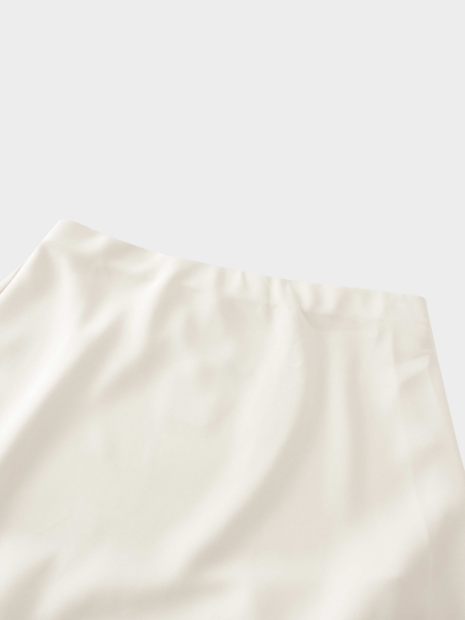 Crepe Slip Skirt-Ivory
