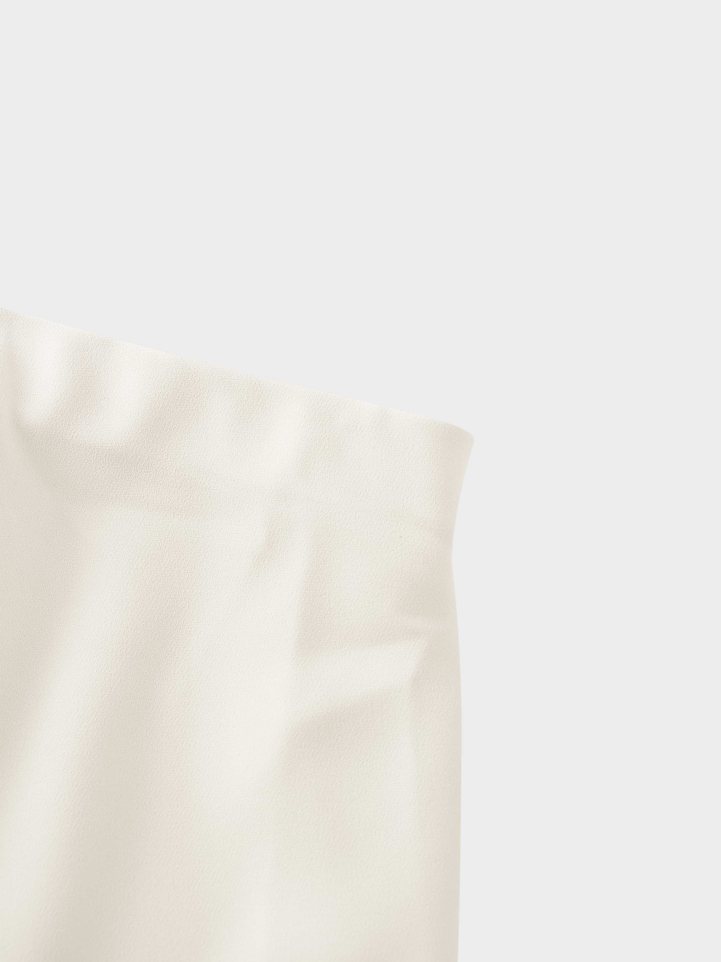 Crepe Slip Skirt-Ivory