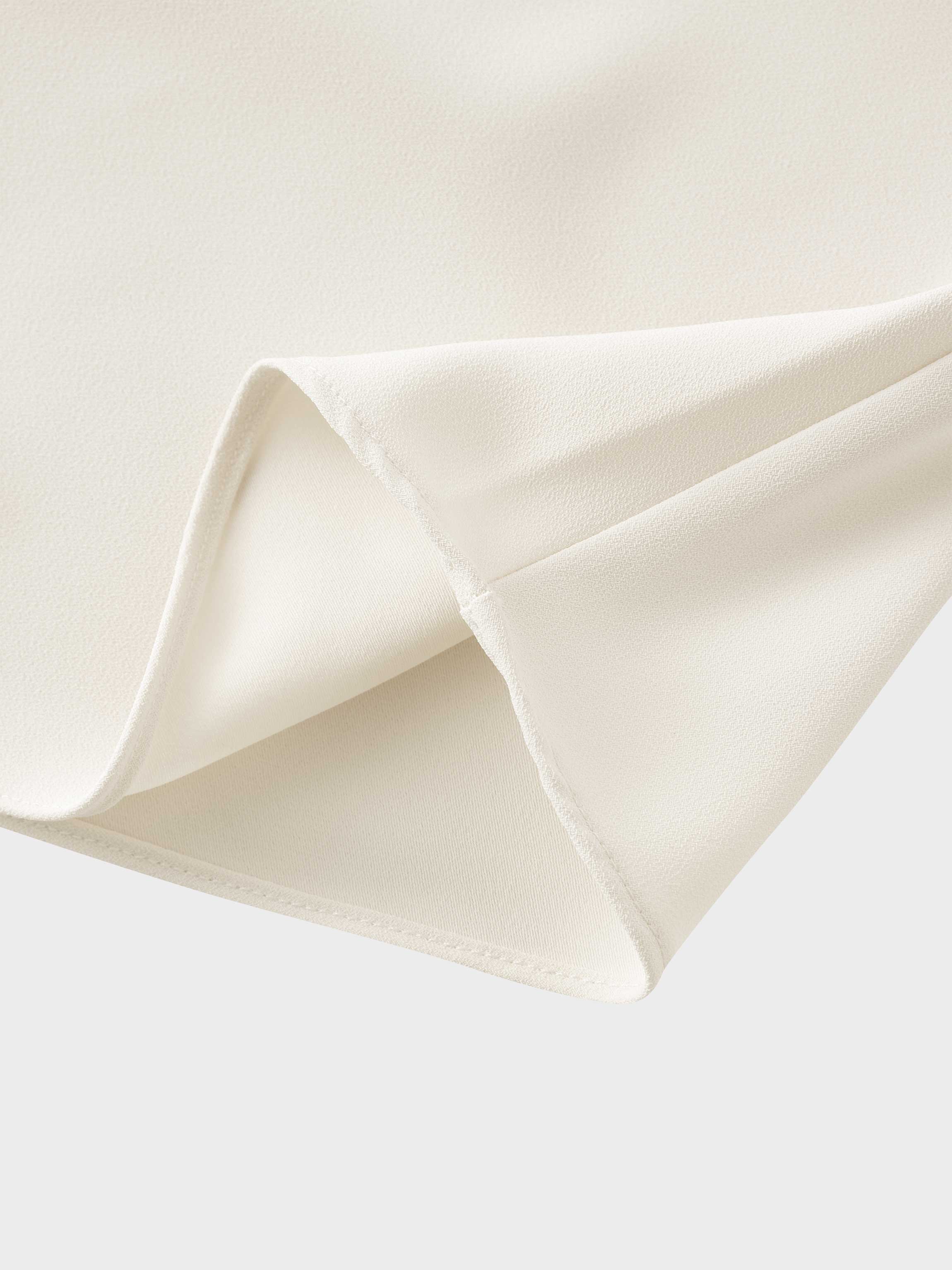 Crepe Slip Skirt-Ivory