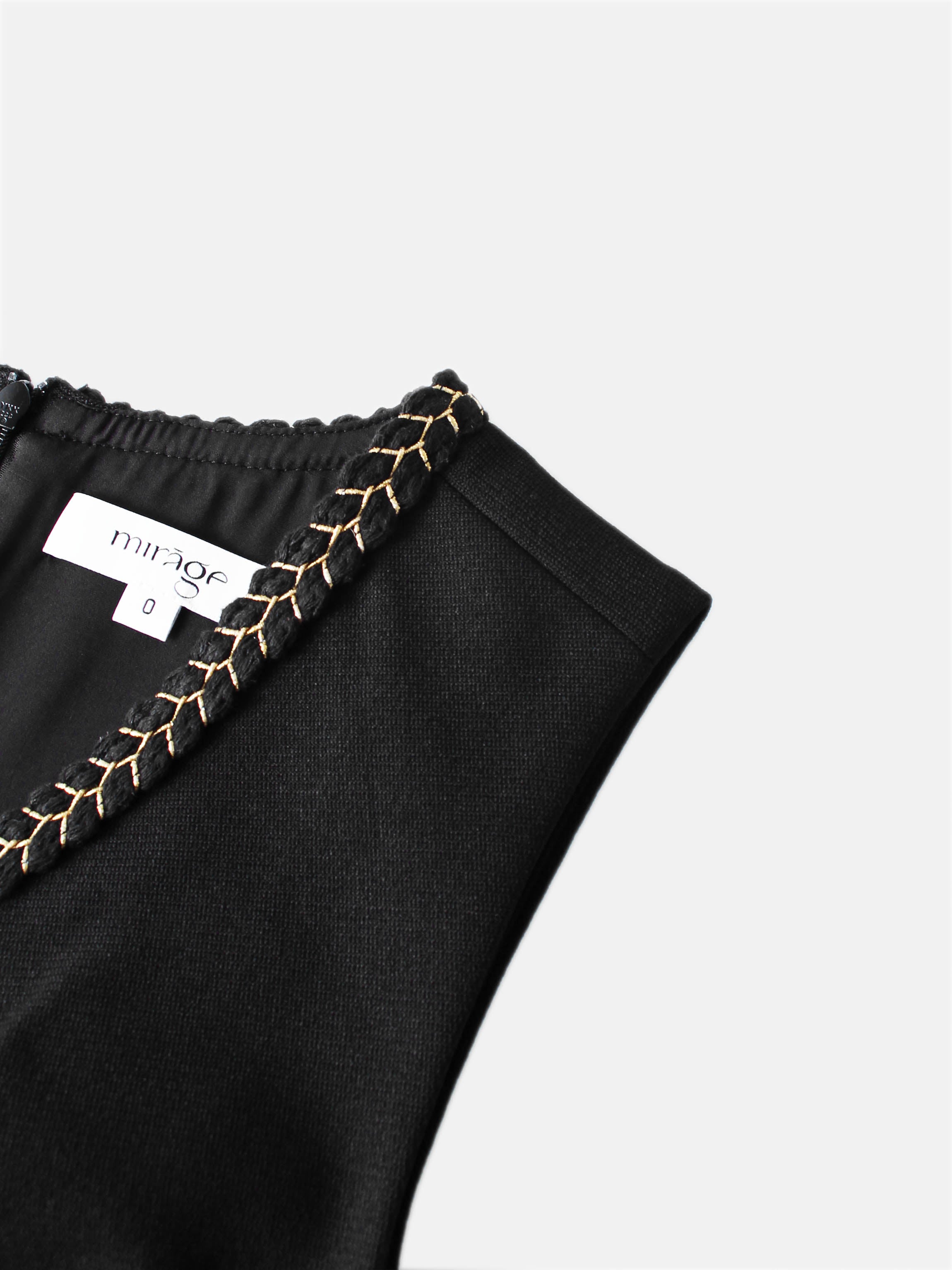 Yoke Pleated Jumper - Black