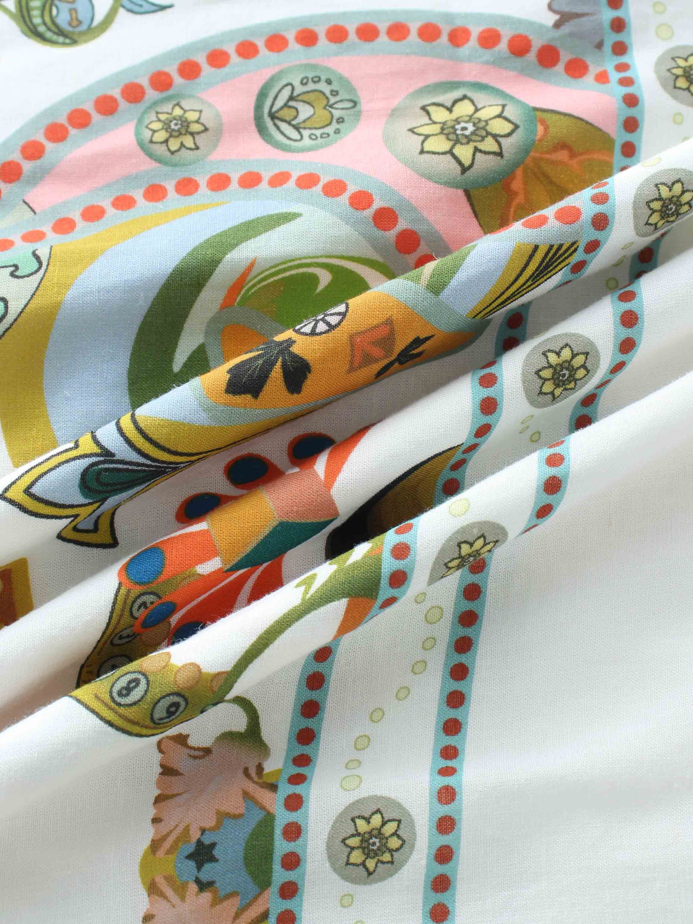 Smocked Waist Dress-Oriental Paisley