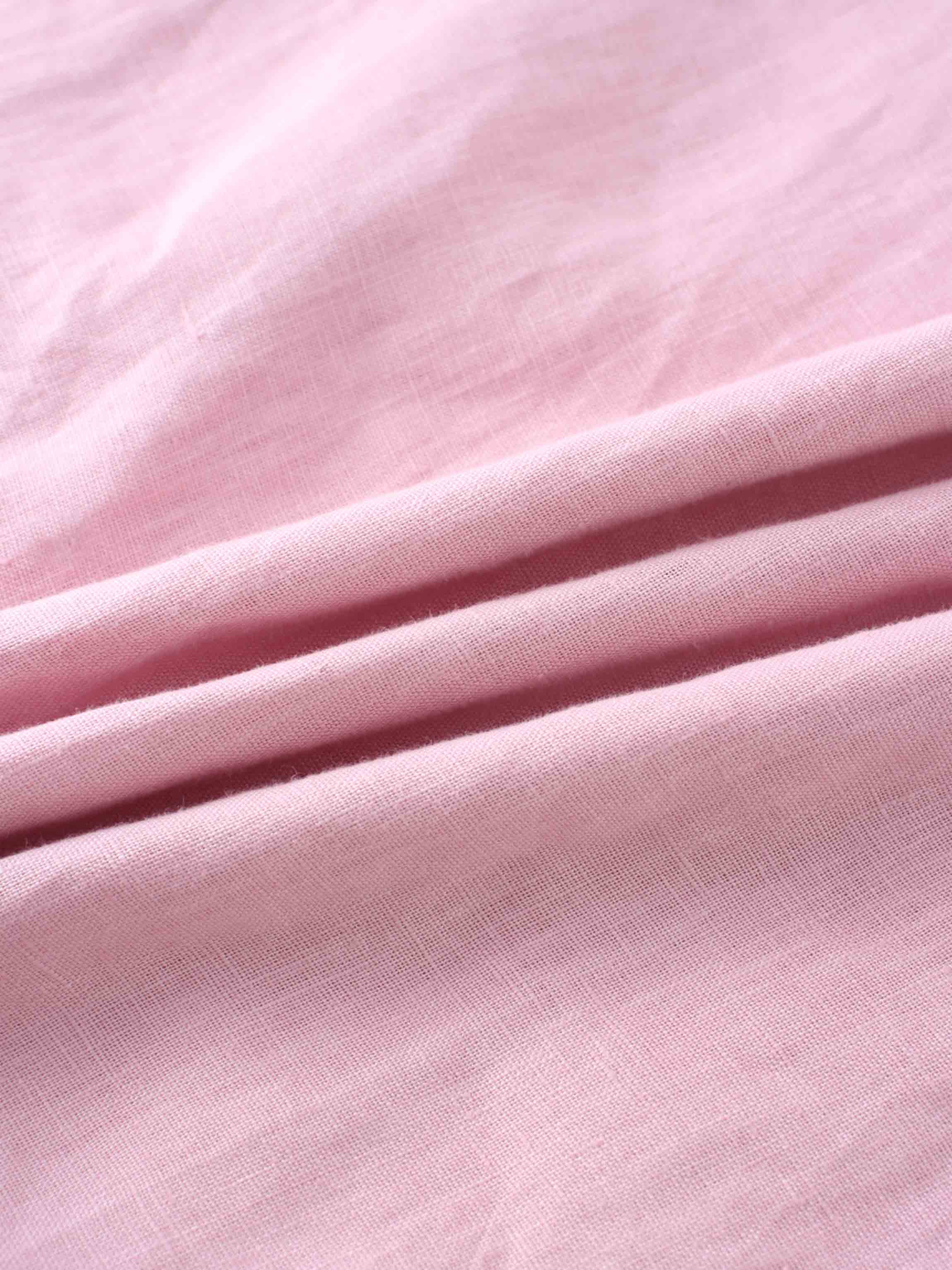 Linen A-Line Slip Dress-Blush