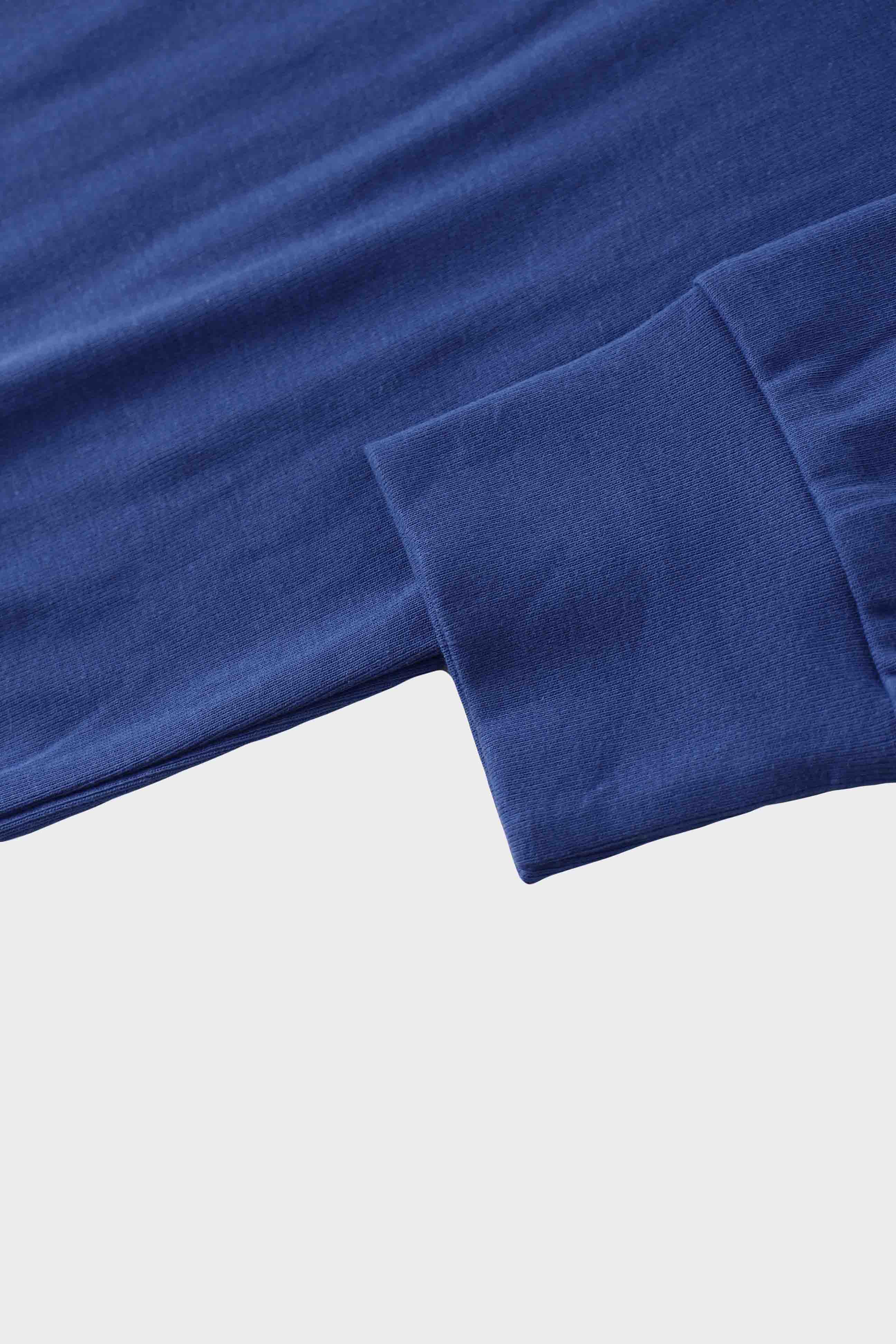 Collared Bomber Tee-Cobalt Blue