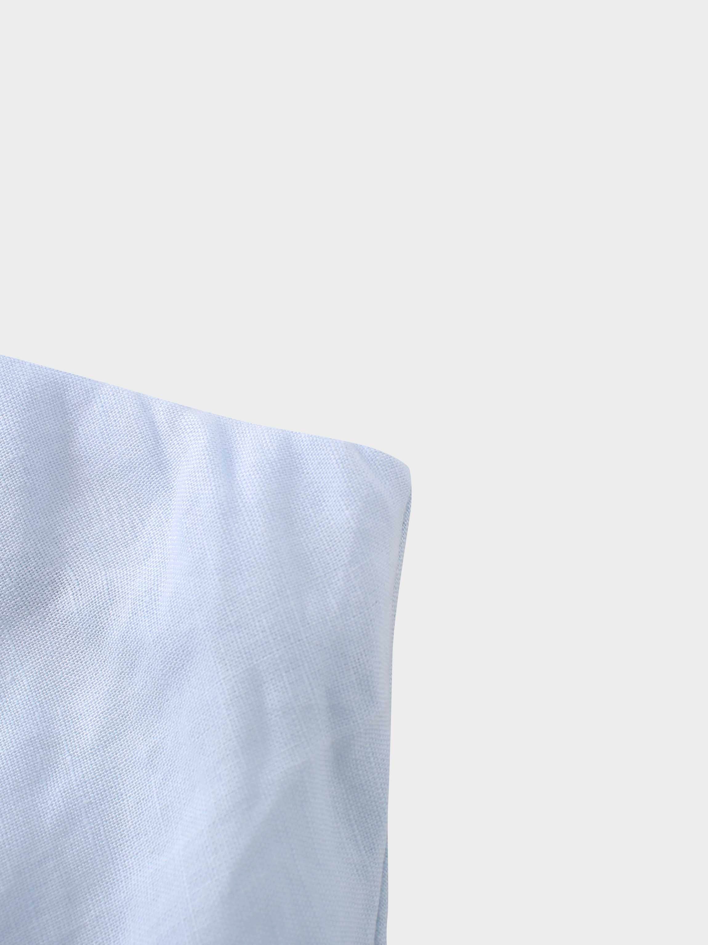 Lace Cutout Skirt-Light Blue