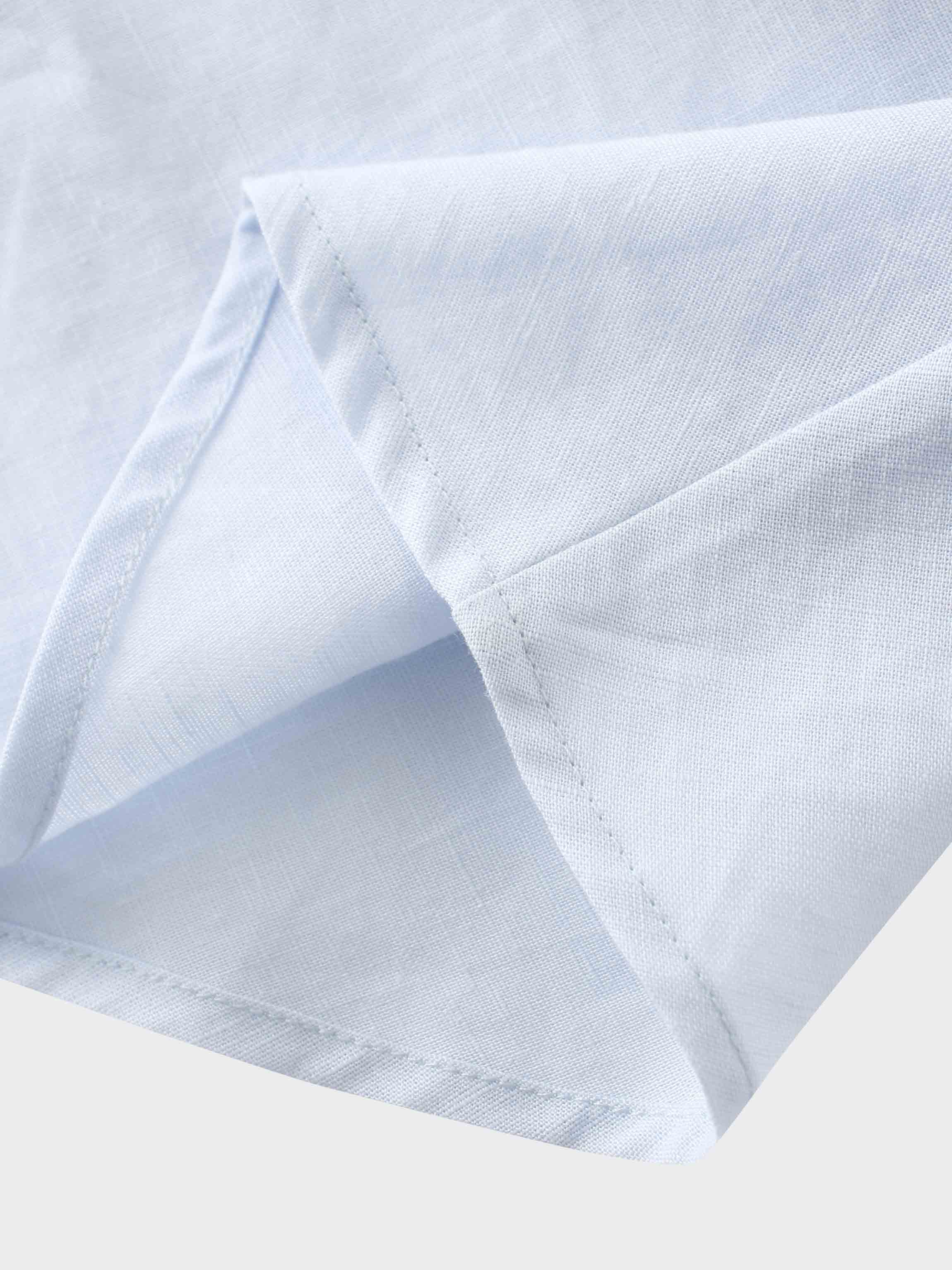 Lace Cutout Skirt-Light Blue