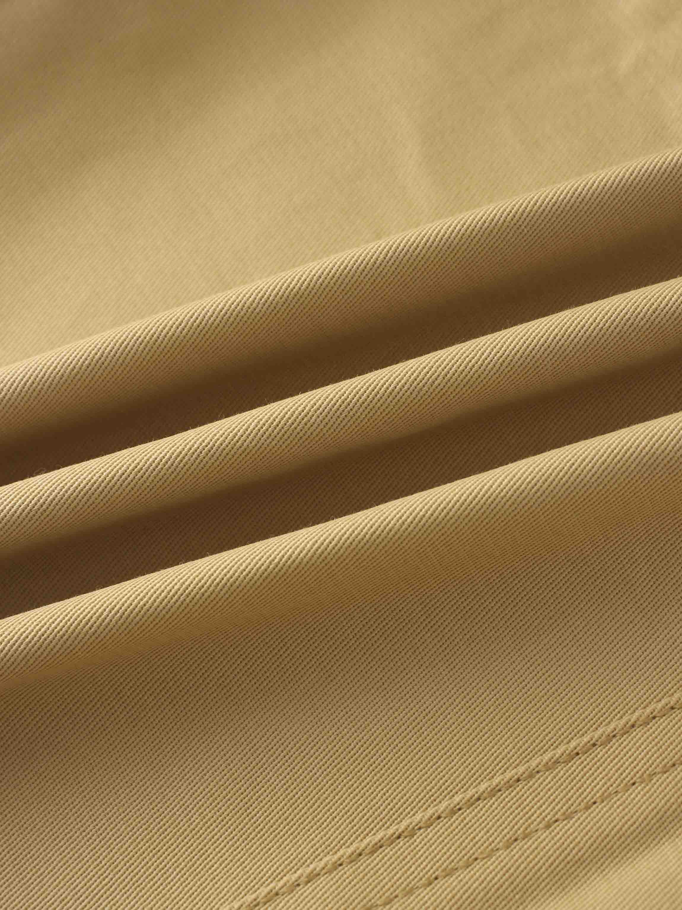 Belted Cotton Cargo Skirt-Desert Sand