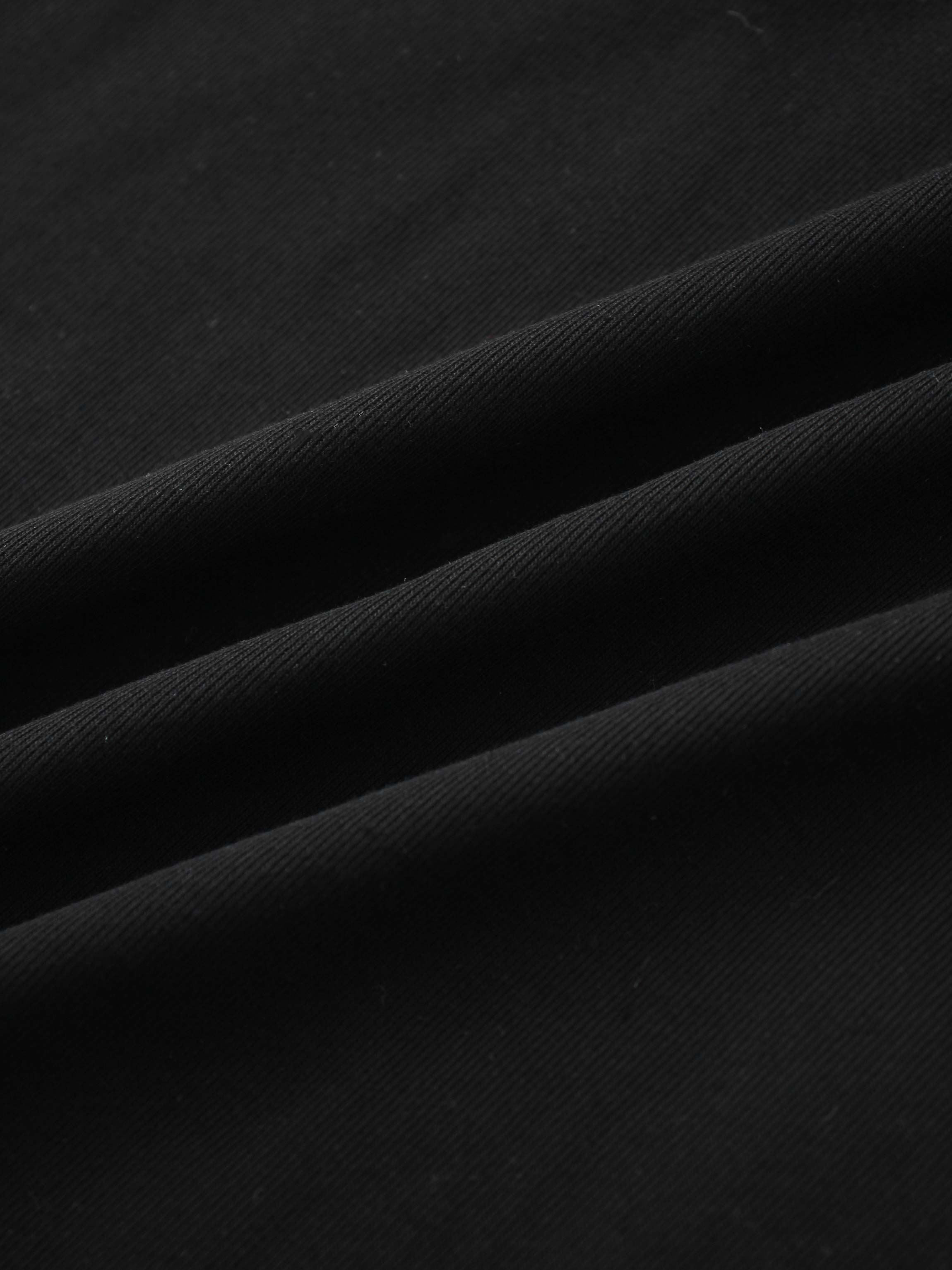 CAMISETA CLÁSICA MANGA LARGA-NEGRO