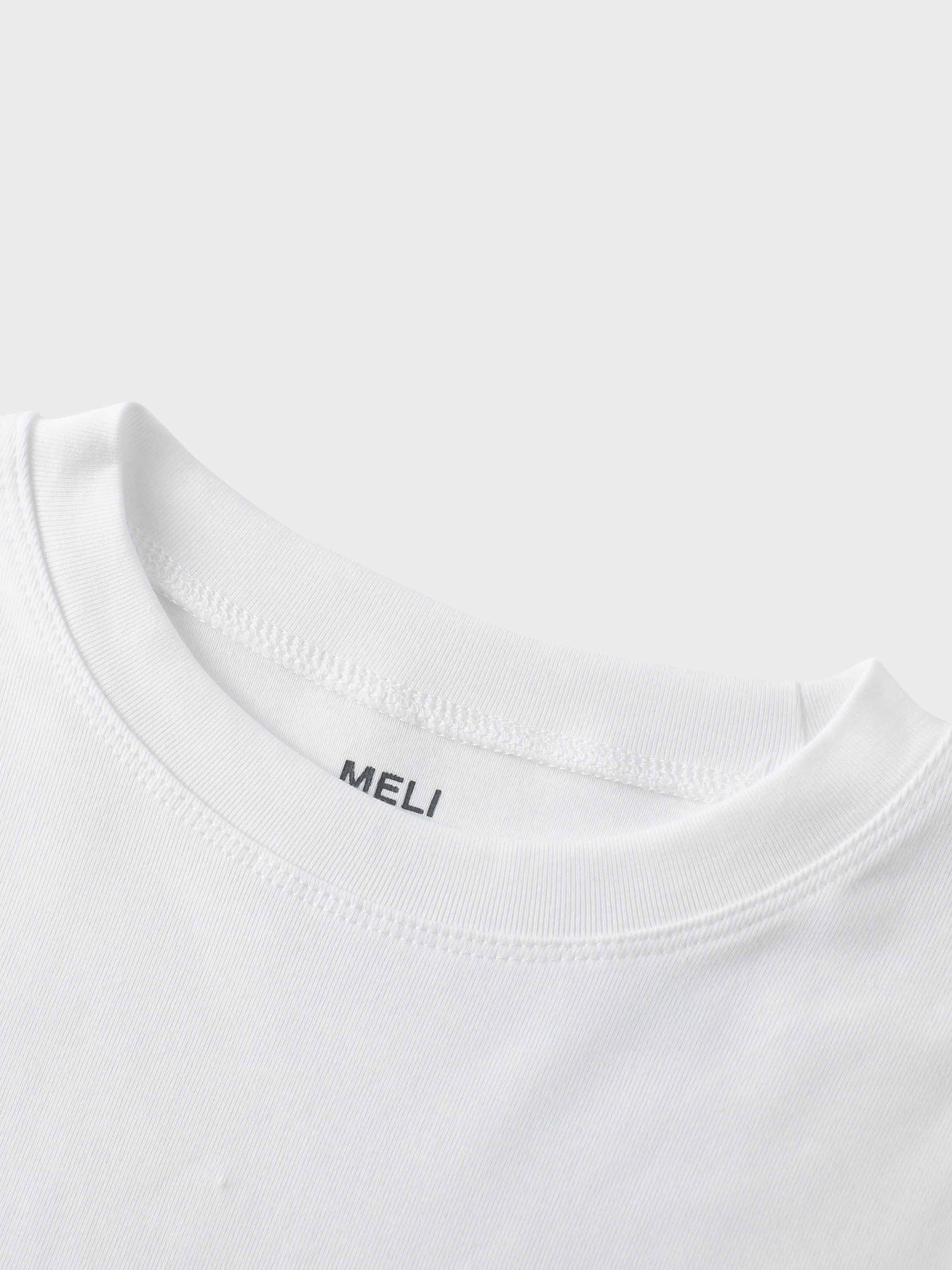 CAMISETA CLÁSICA MANGA LARGA-BLANCO