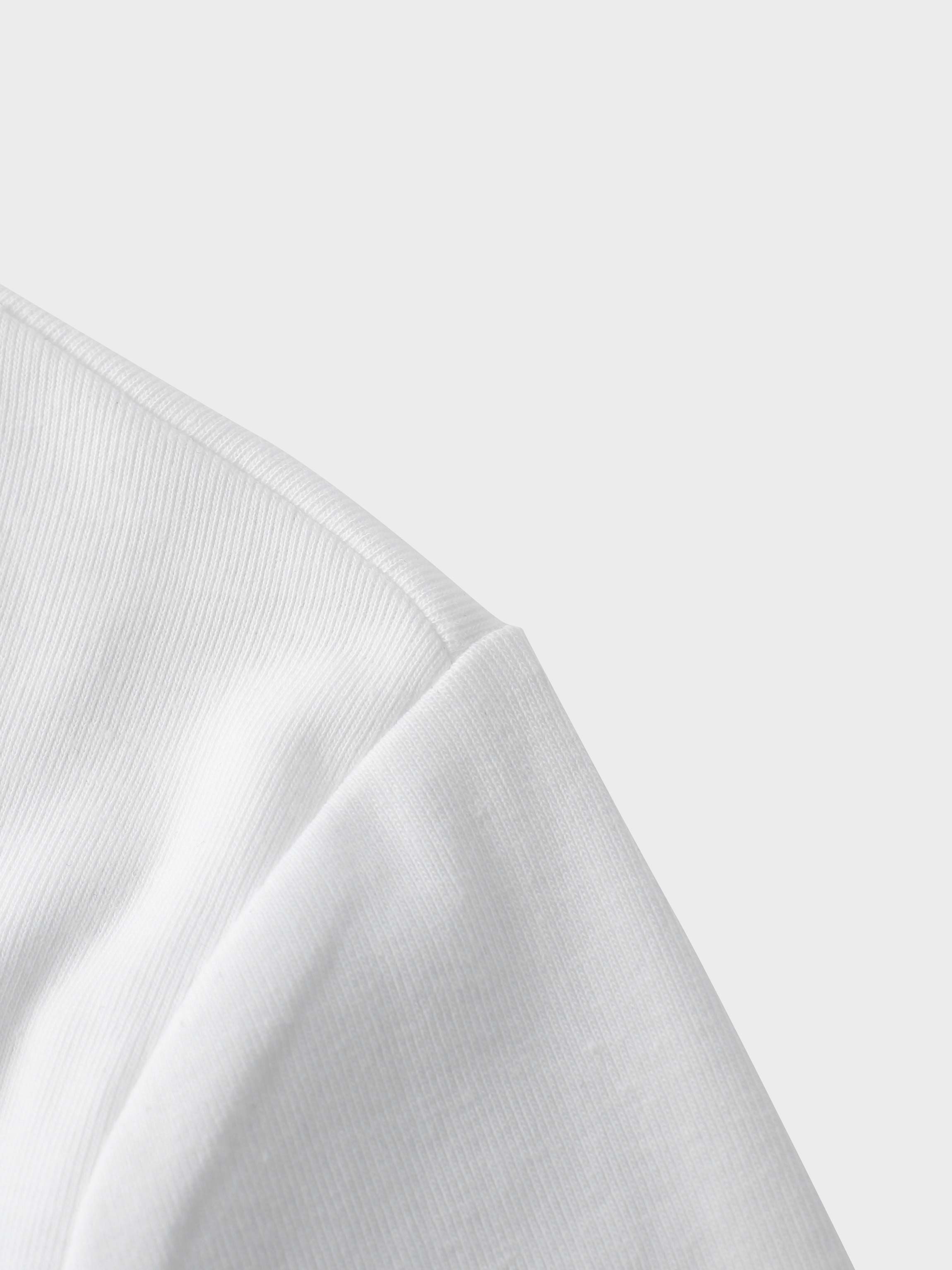 CAMISETA CLÁSICA MANGA LARGA-BLANCO