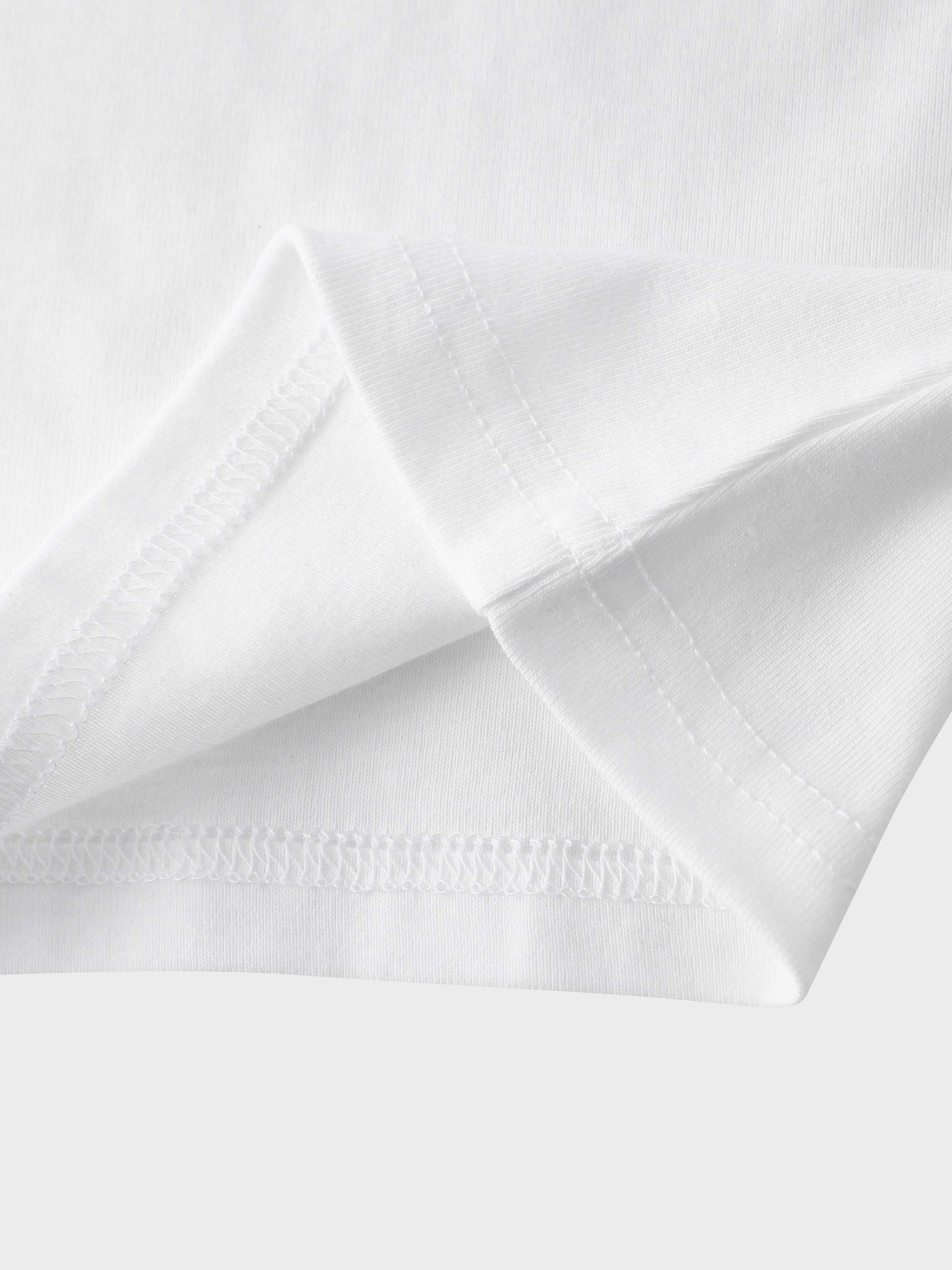 CAMISETA CLÁSICA MANGA LARGA-BLANCO