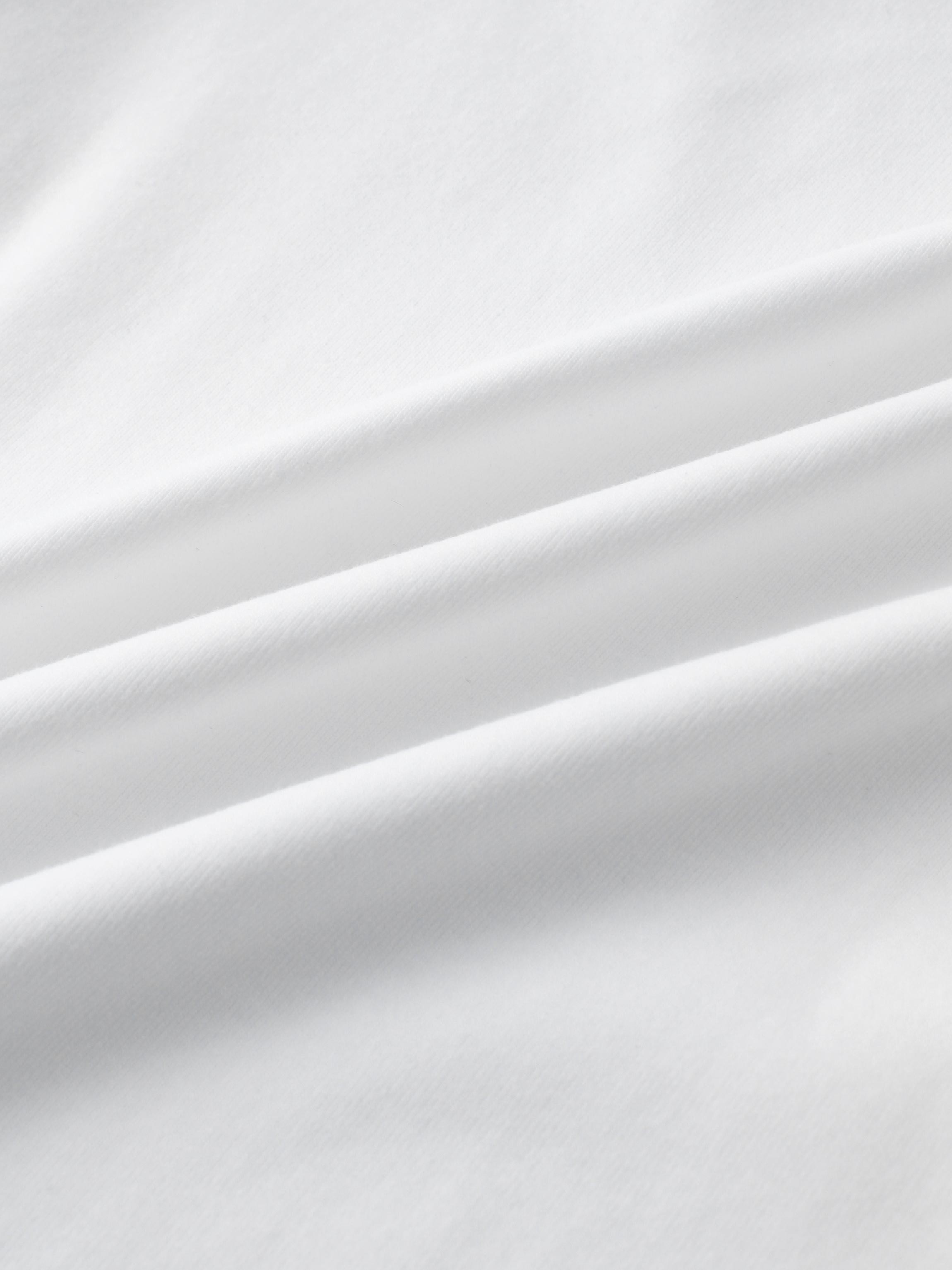 CAMISETA CLÁSICA MANGA LARGA-BLANCO