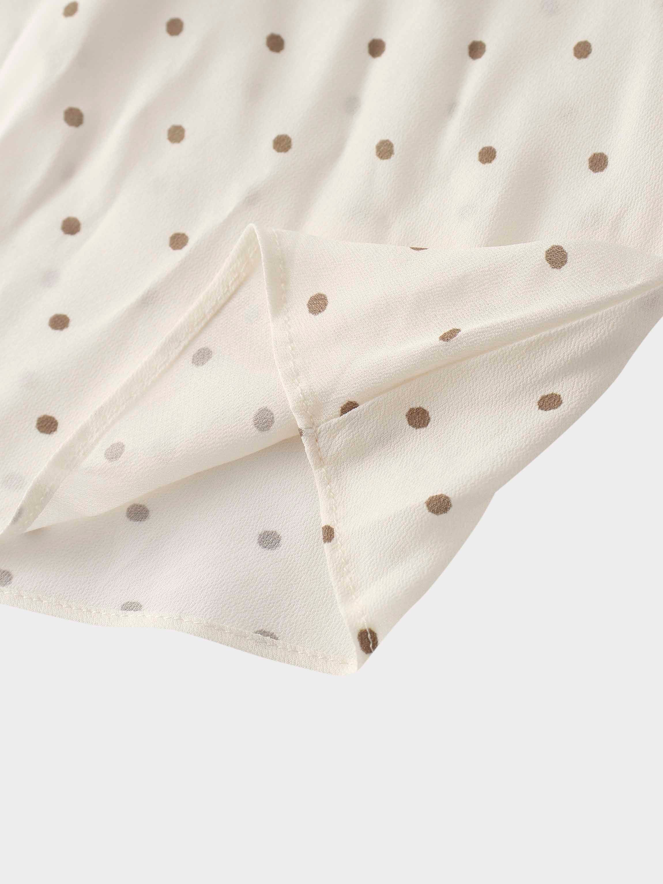 Katie Dress-Cream Polka Dot