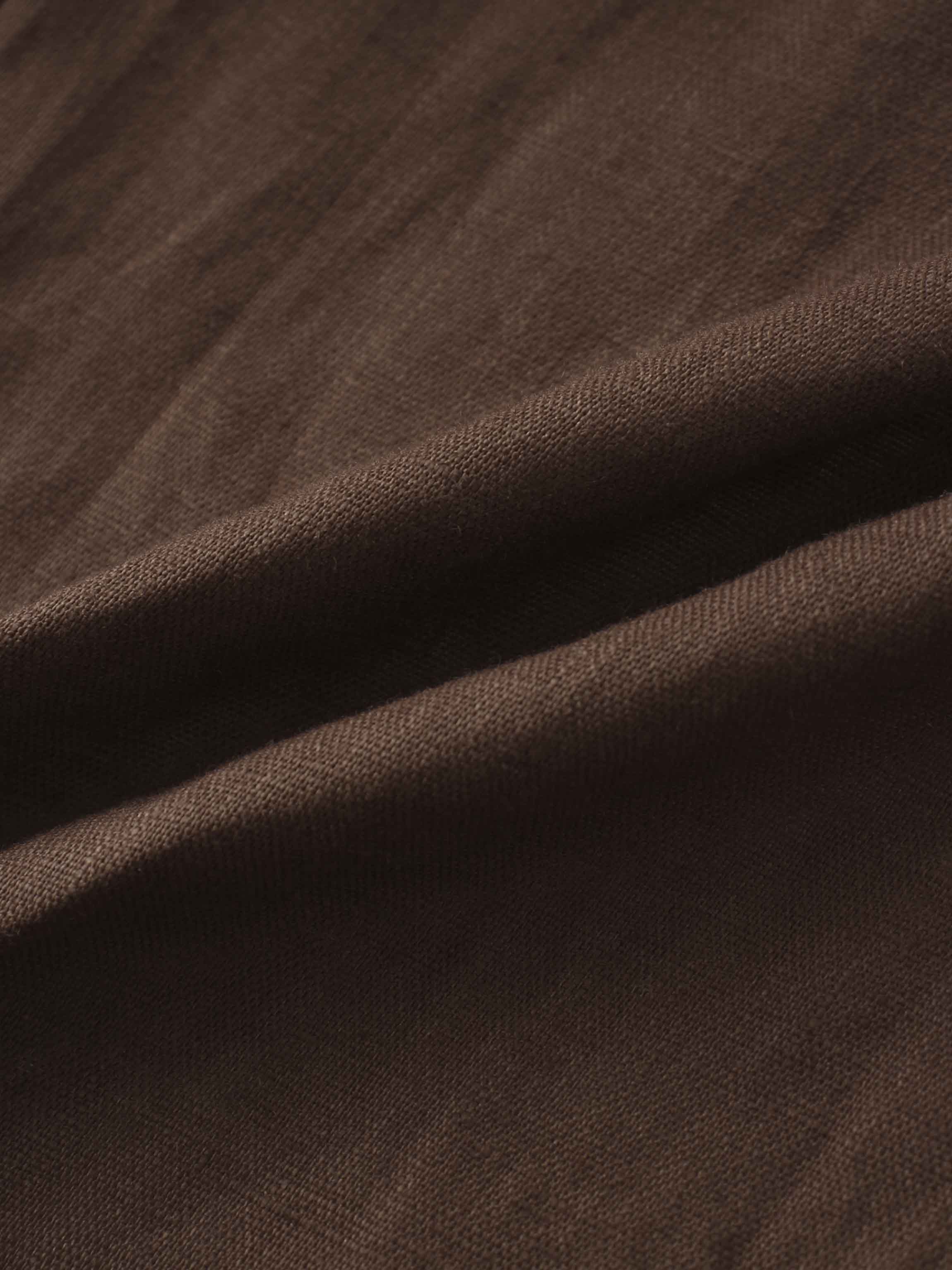 Linen Blazer-Brown