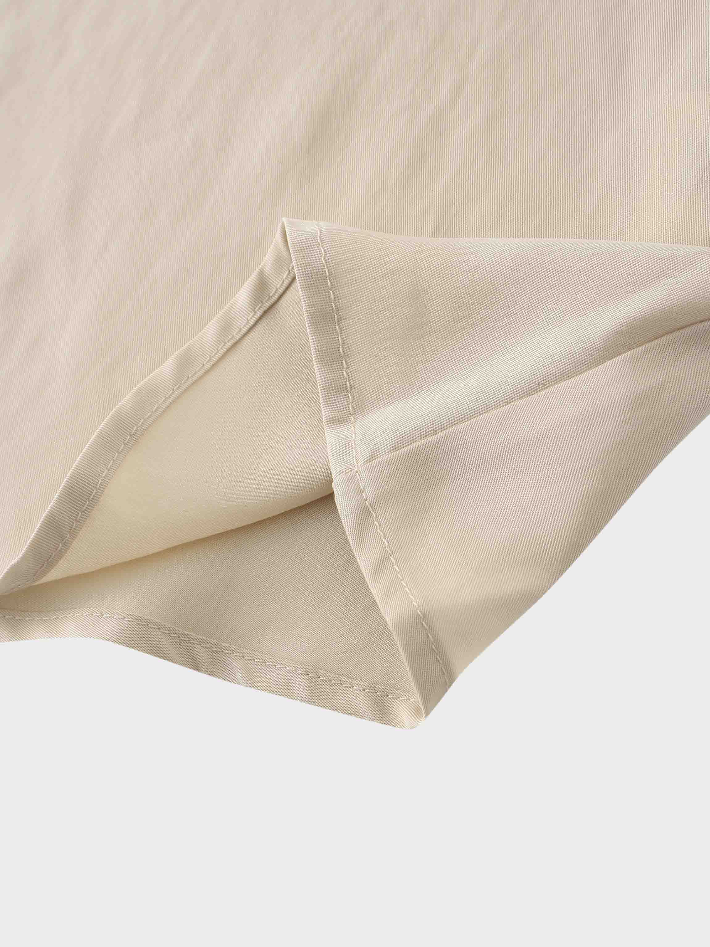 Drawstring Circle Skirt-Tan