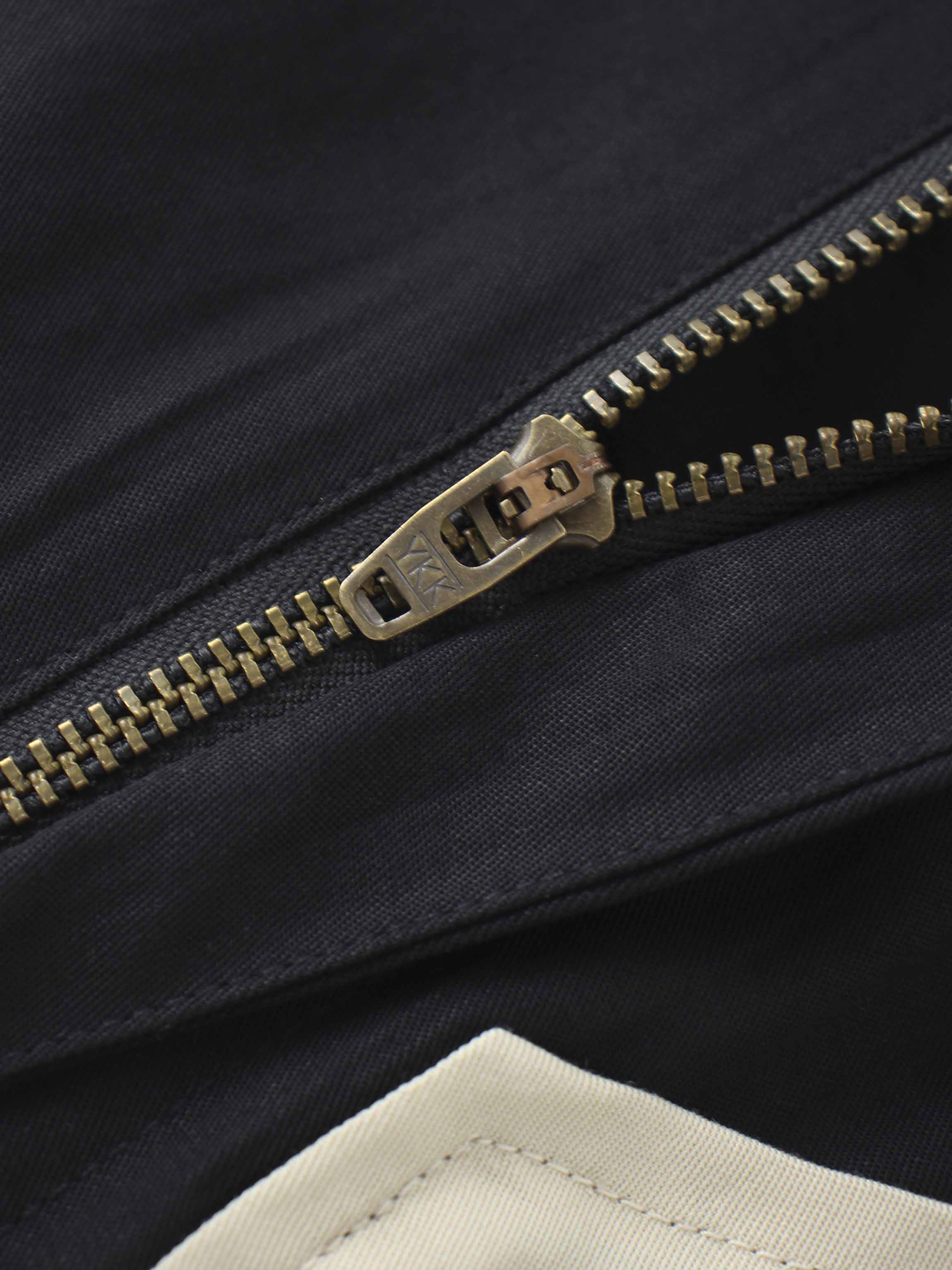 Contrast Pocket Skirt-Black