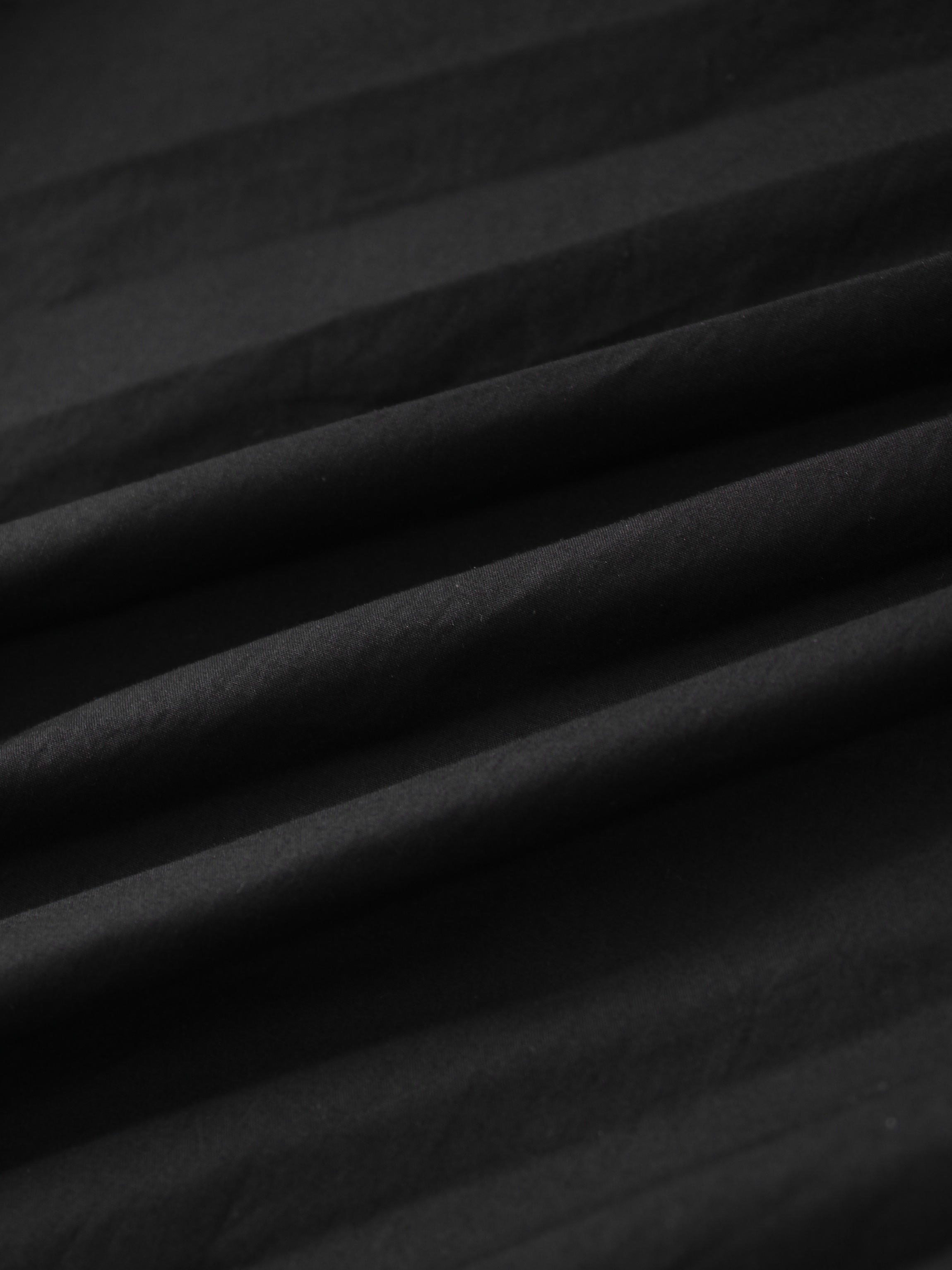 Micro Pleat Elastic Waist Skirt-Black