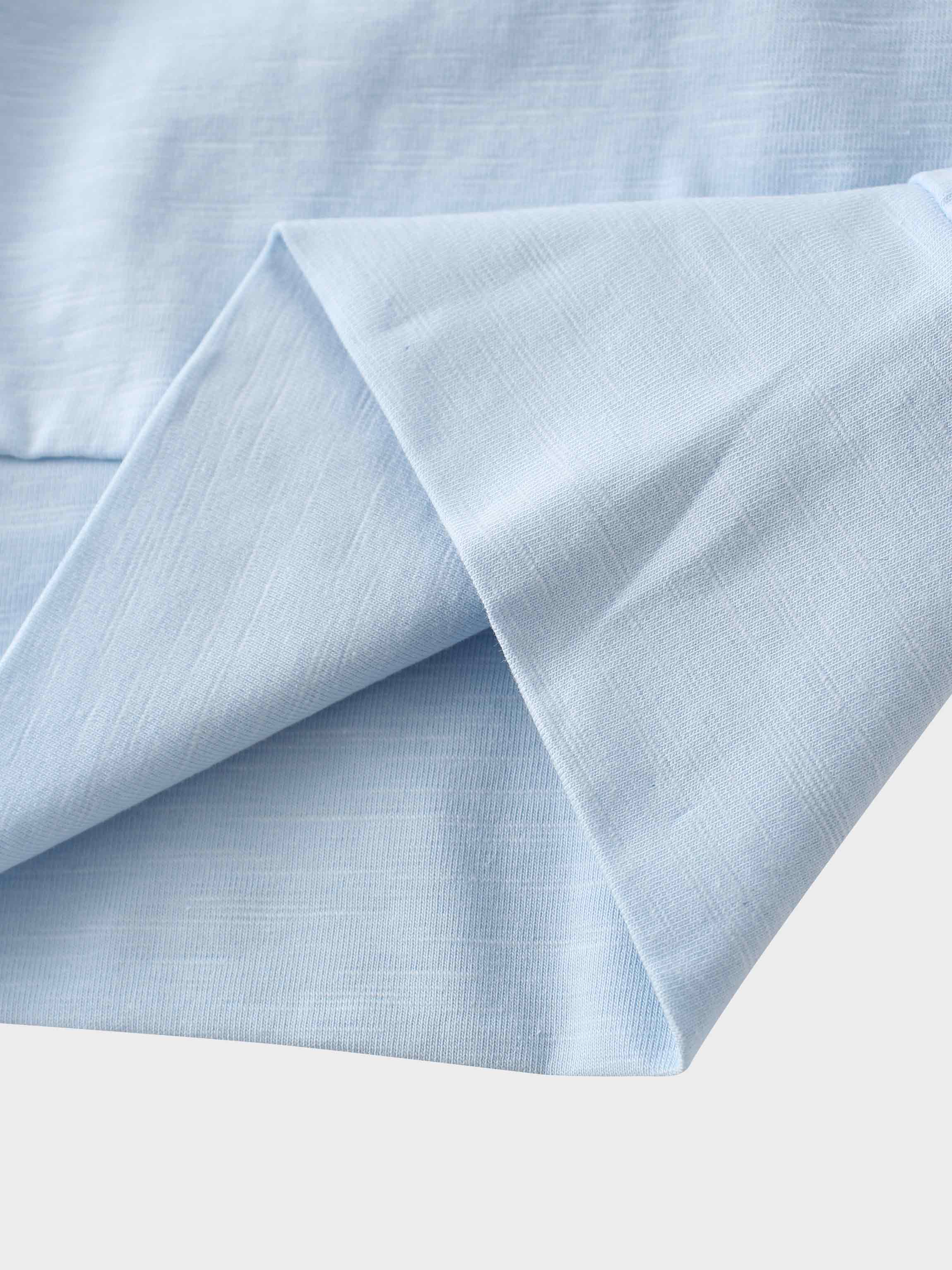 Crew Bomber Tee-Light Blue
