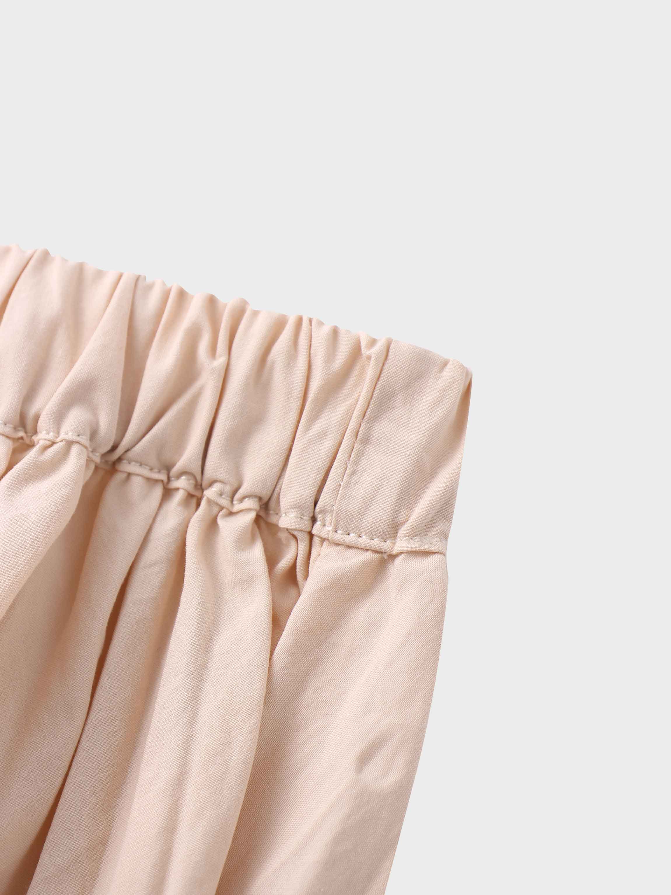 Micro Pleat Elastic Waist Skirt-Rose Pink