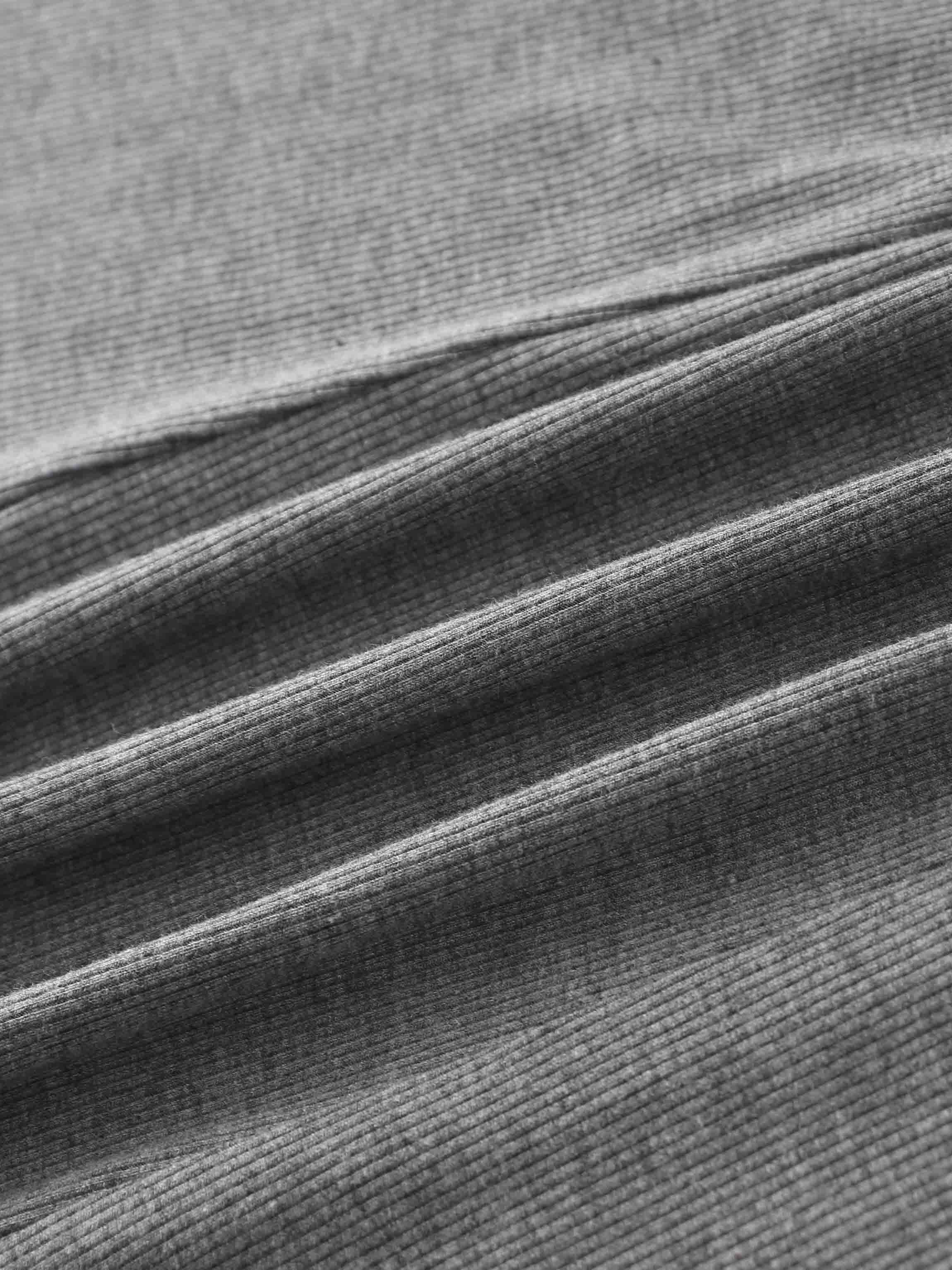 Panel Ribbed Skirt-Heathered Grey