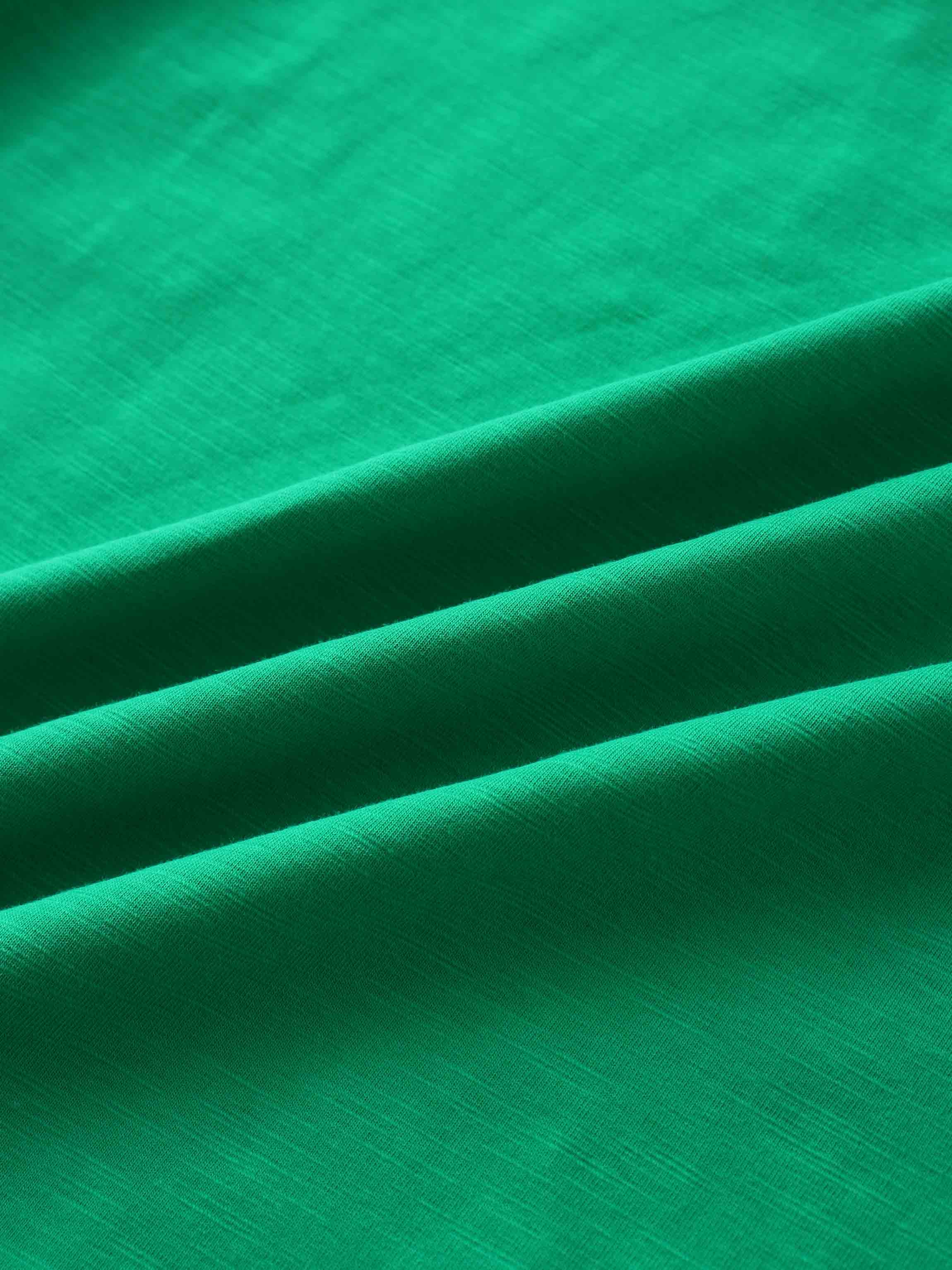 Crew Bomber Tee-Kelly Green
