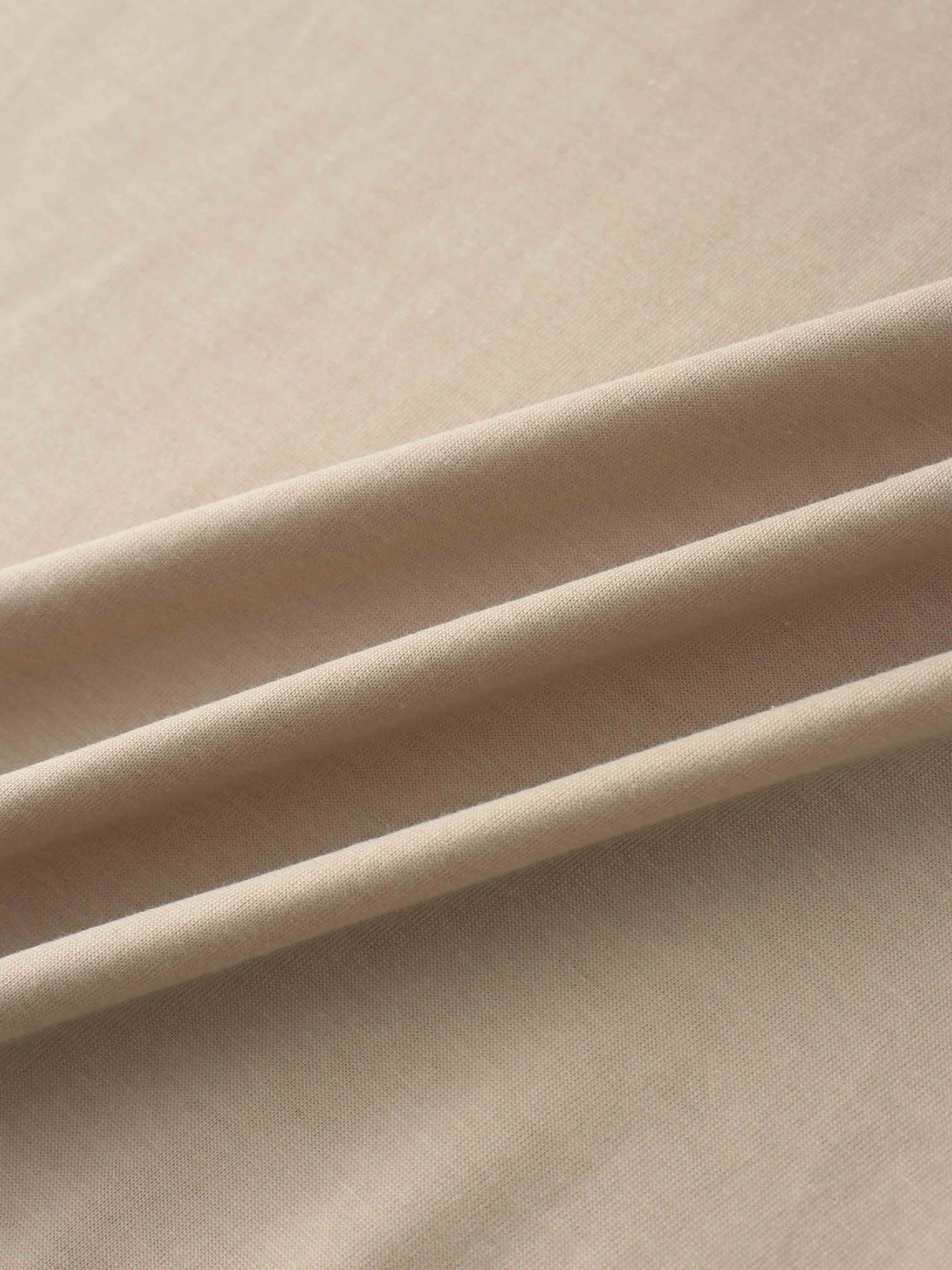 Elastic Waist T-Shirt Skirt-Taupe