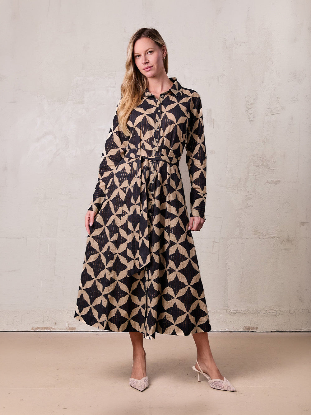 Lightweight Shirtdress-Floral