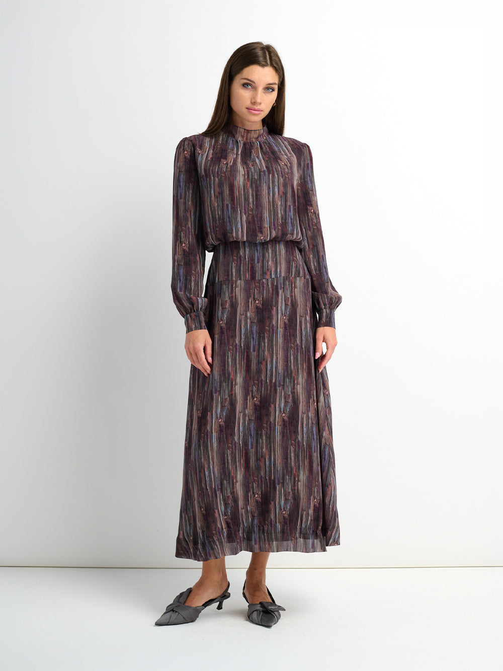 Waist Yoke Dress - Brushed Color