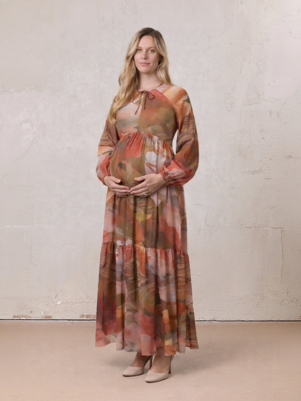 mesh tiered dress Dress-Watercolor Floral – Fame on Central Dress Length Style:9-Drawer Dresser Women's Orange Cocktail & nightgowns
