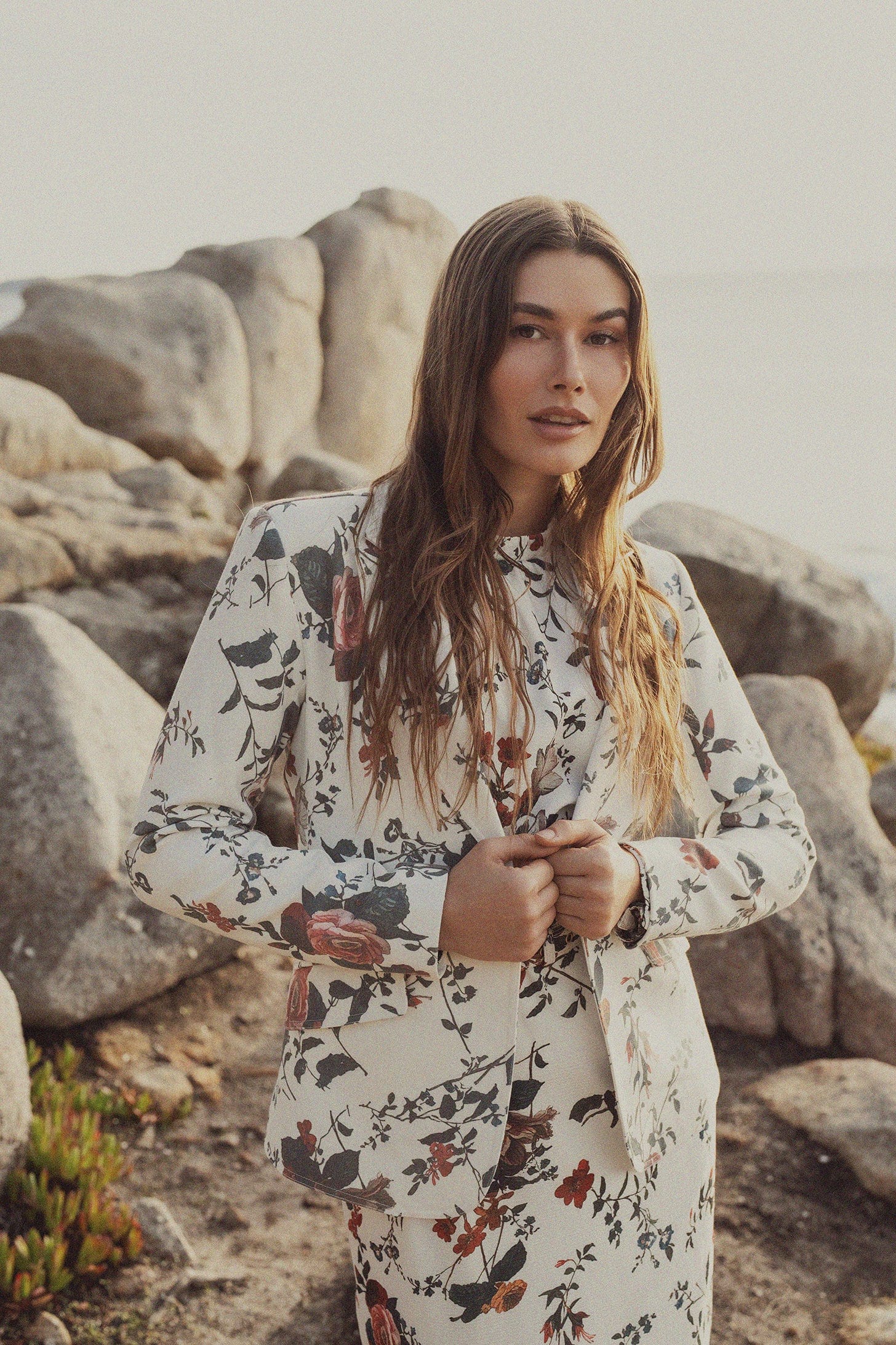 Tailored Blazer-Antique Floral