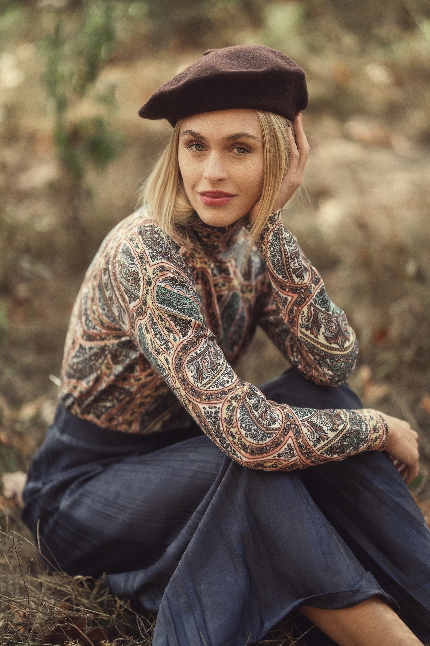 Paisley turtleneck best sale