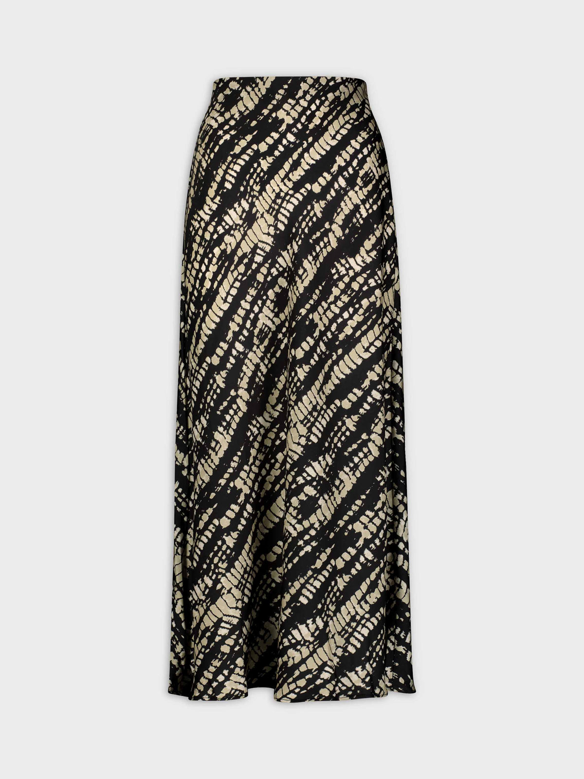 Printed Satin Slip Skirt-Snake Skin