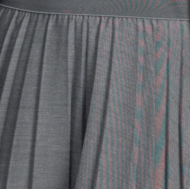 PLEATED SKIRT 27"-GREY